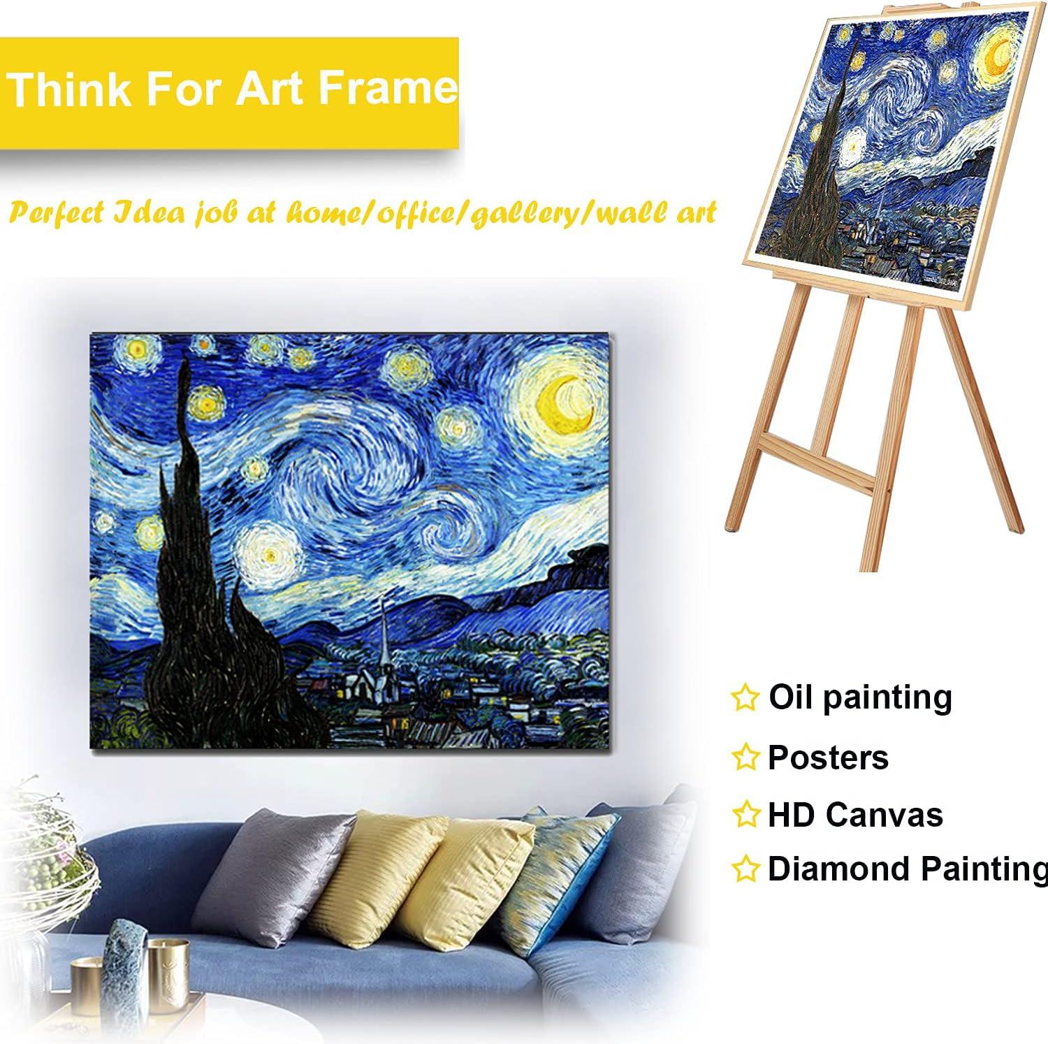 2-Set DIY Canvas Stretcher Bars 16x20 Inch Canvas Frame for Oil Paintings  Prints Paint by Numbers & Posters 2-Pack