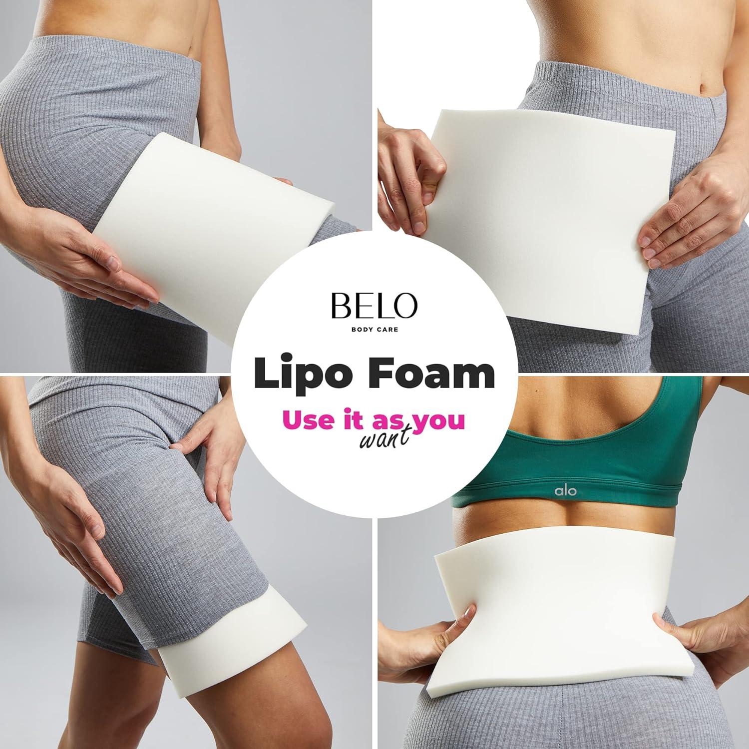 BBL Post Surgery Supplies Wrap Around Lipo foam can be used with BBL faja  colombianas,360 Liposuction Foam,Tummy Tuck Post Surgery Compression Flat  Ab