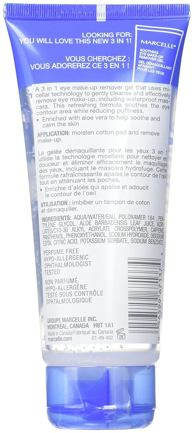 Marcelle 3in1 Micellar Gel Eye Makeup Remover, Hypoallergenic and