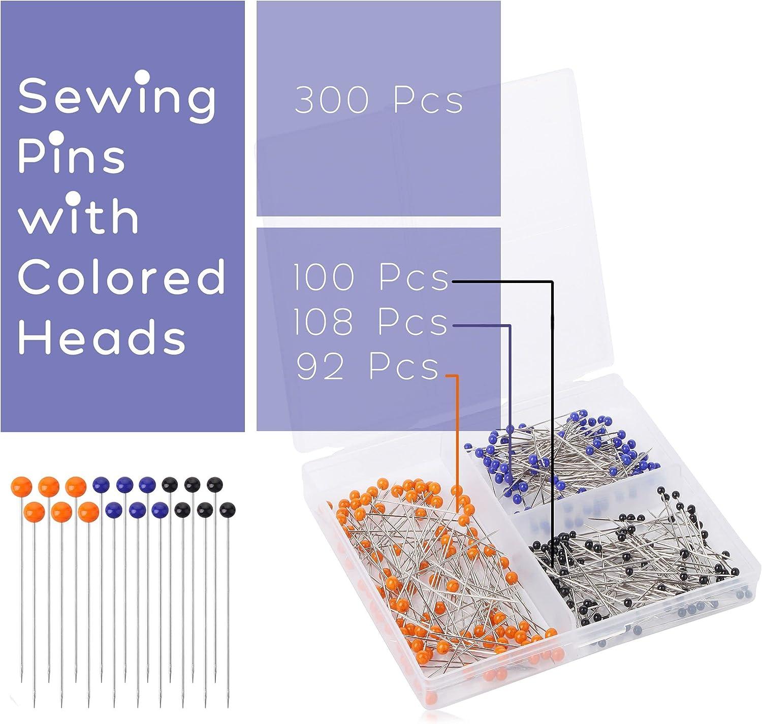 Mr. Pen- Sewing Pins 300 pcs Sewing Pins with Colored Heads Pins