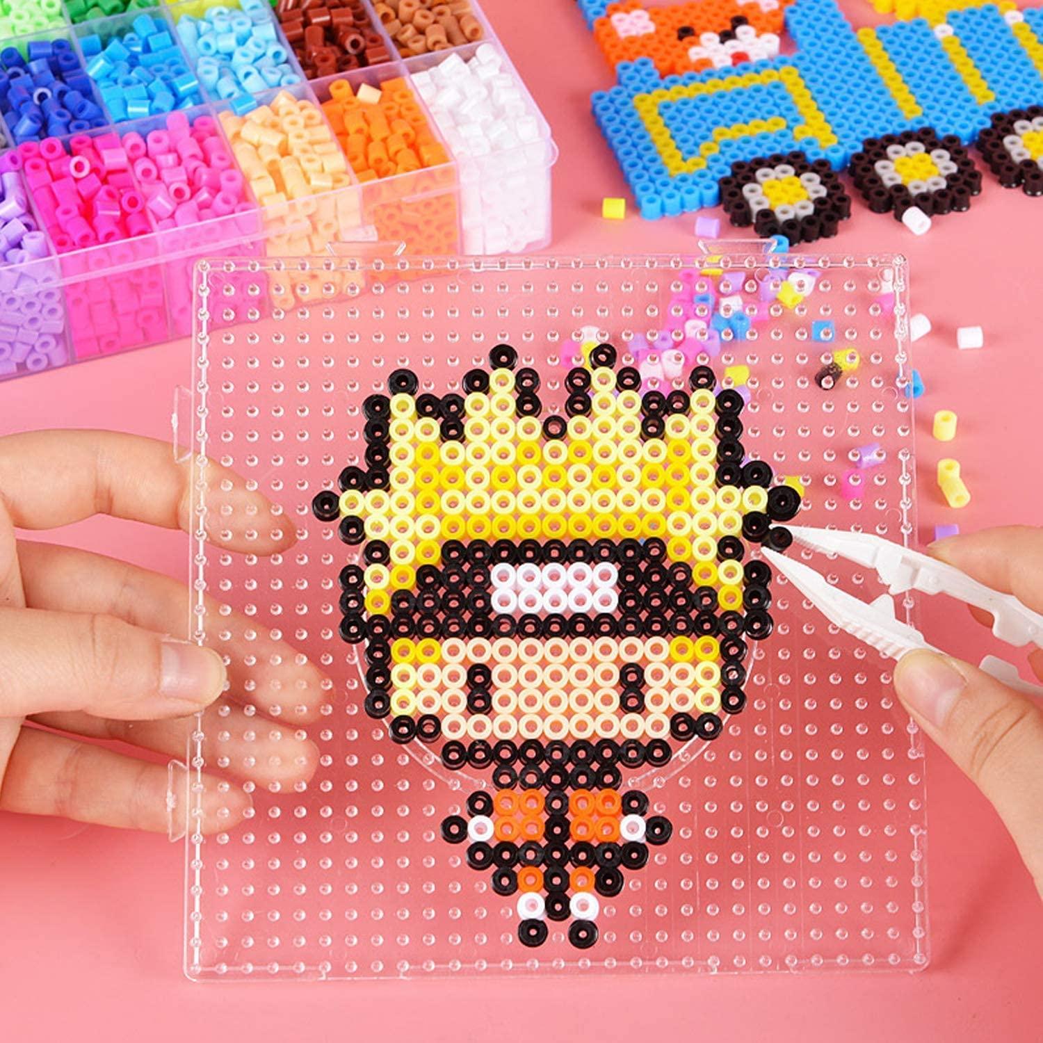 New Craft Fuse Beads Square Puzzle Pegboards Patterns For 5 Mm Hama Beads  Perler Beads Diy Puzzles For Kids Children - Puzzles - AliExpress
