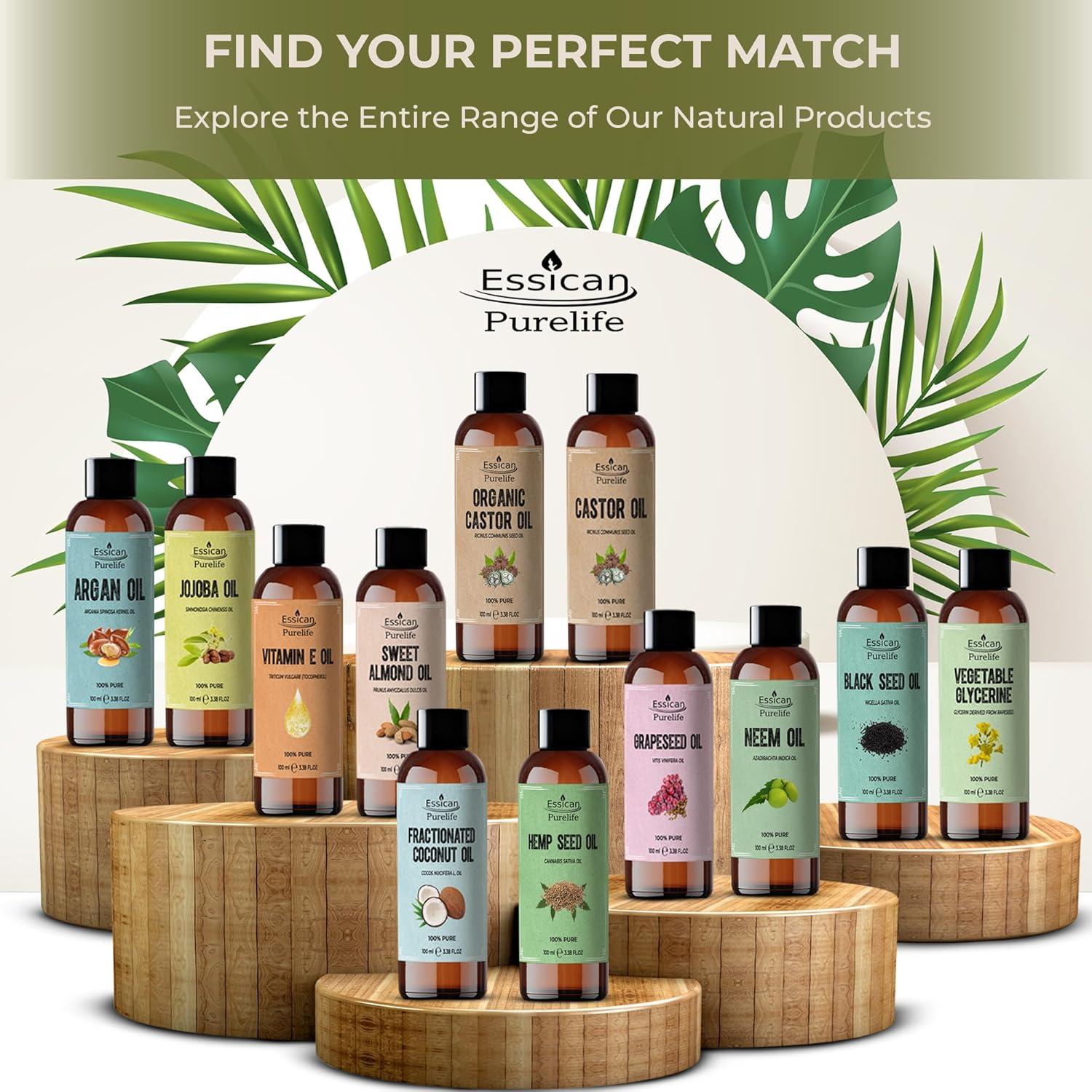 Combo 12: 200ml And 500ml Organic Cold Pressed Hexane Free Castor Oil