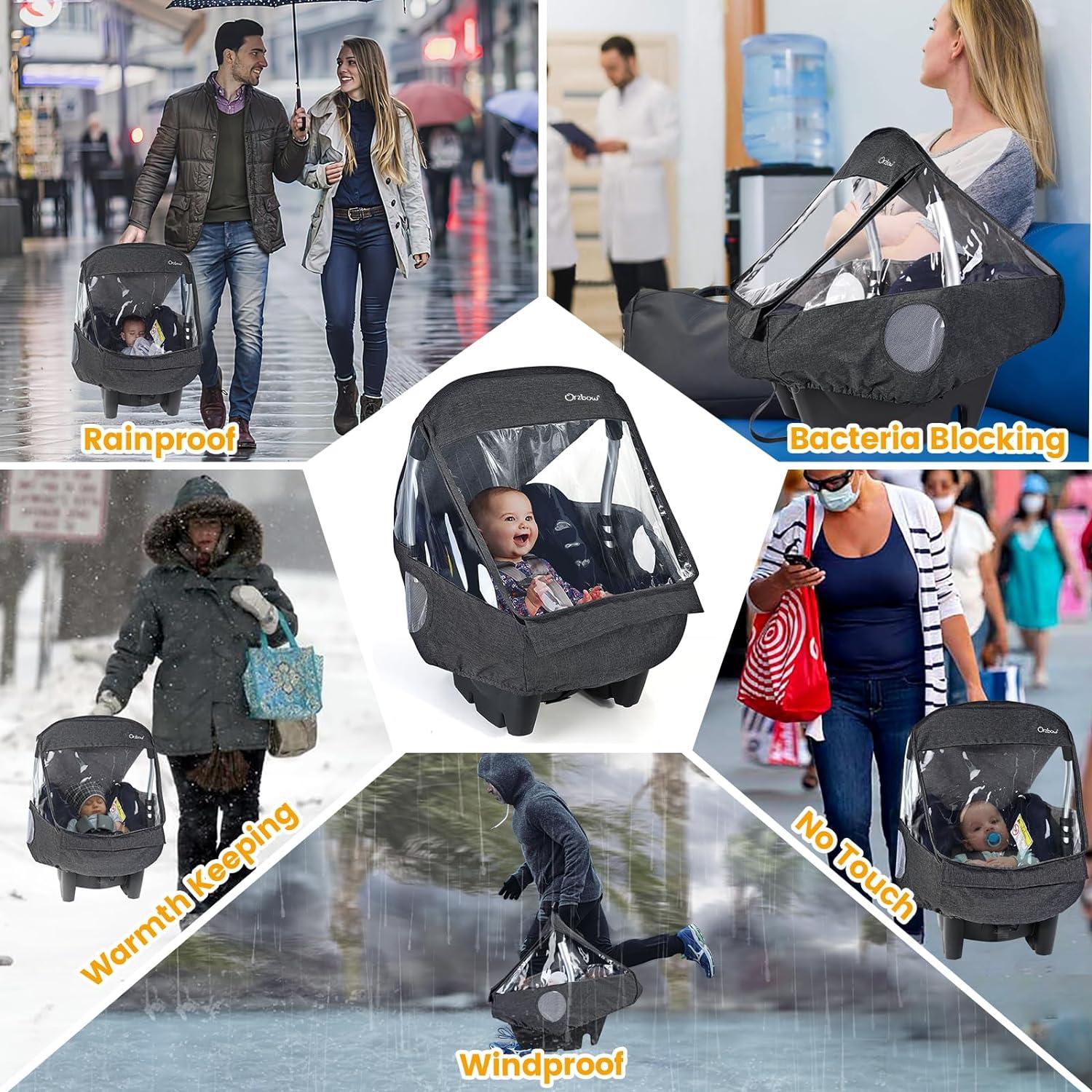 Baby Car Seat Cover, Infant Car Seat Cover With 2