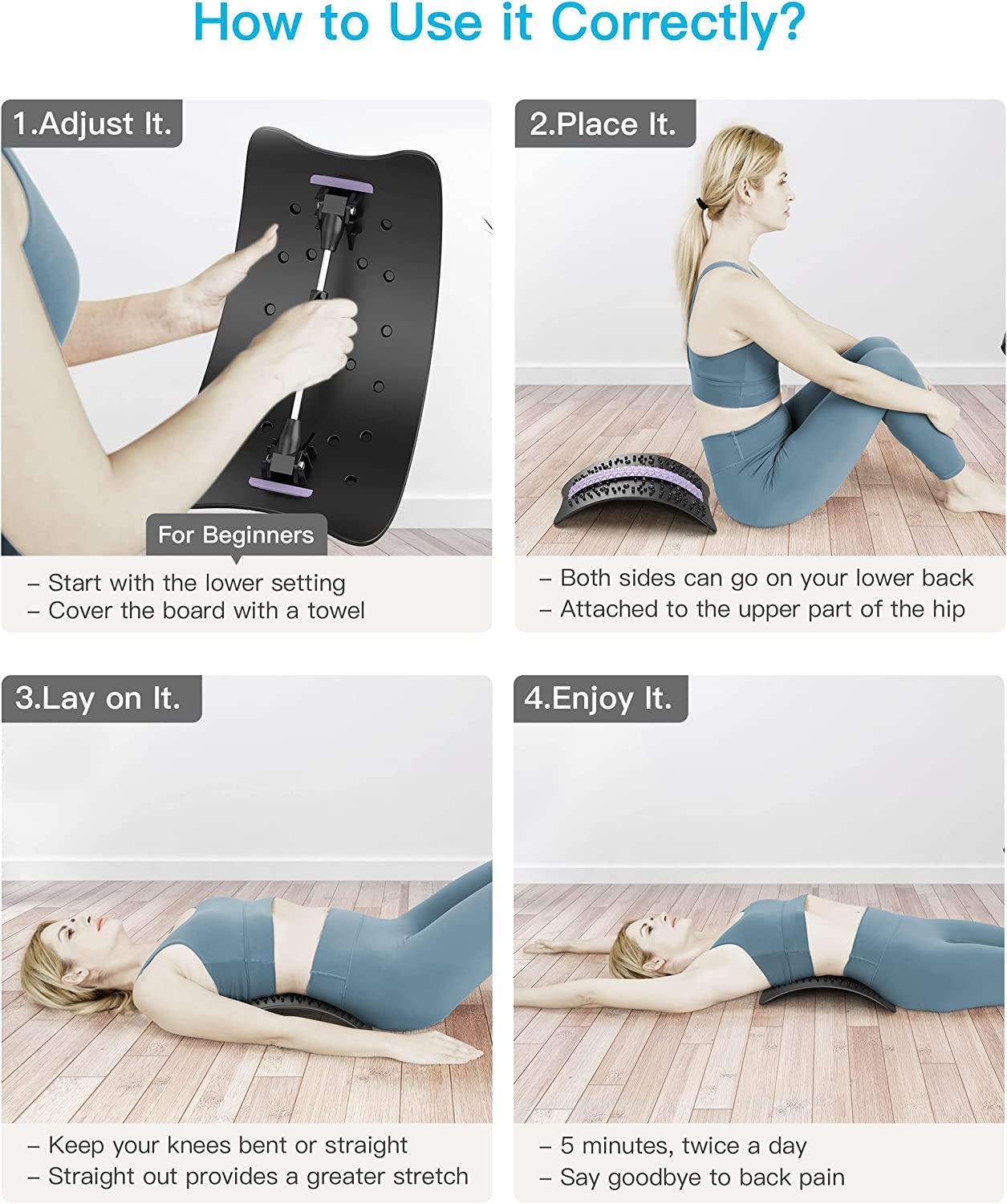 Adjustable back stretcher store