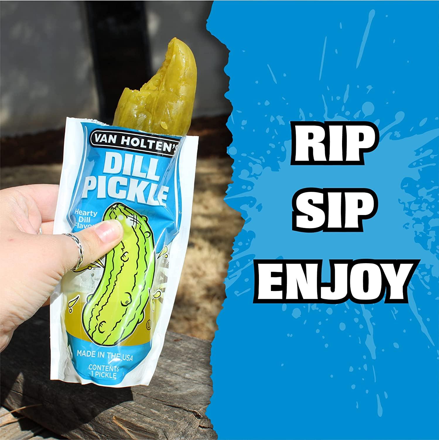 Van Holten's Pickles Jumbo Dill PickleInAPouch 12 Pack