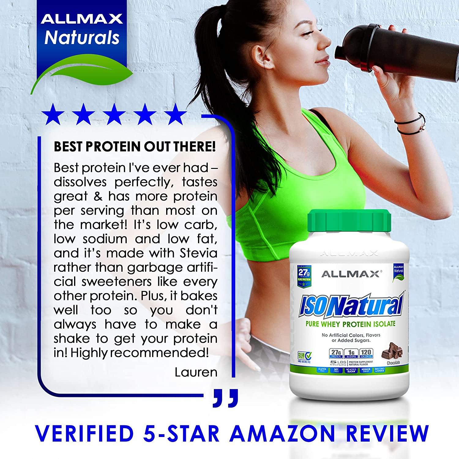 ALLMAX Nutrition IsoNatural Pure Whey Protein Isolate The Original