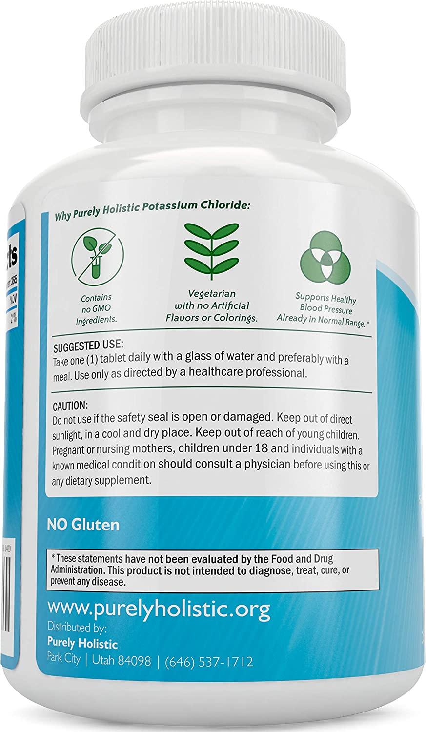 Potassium Supplement 365 Tablets 1 Year Supply Potassium Chloride