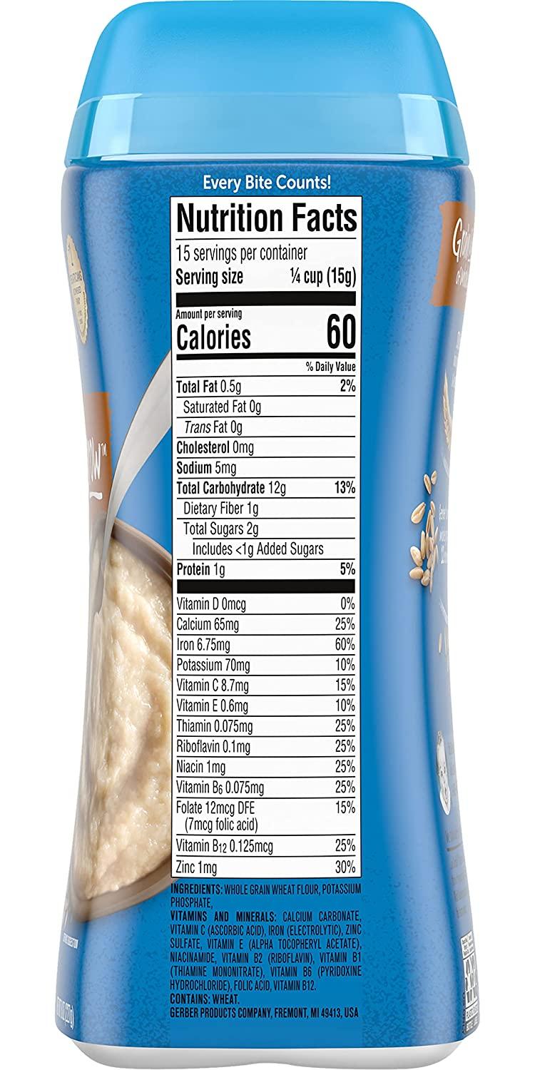 Gerber whole wheat cheap cereal