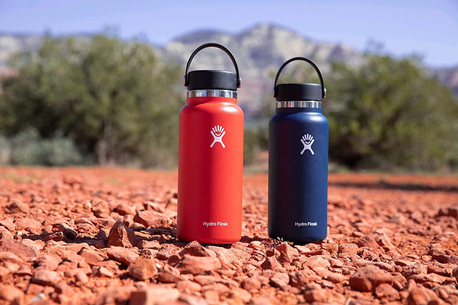 Hydro Flask Wide Mouth 32 Oz Bottle with Flex Cap - Black | Buy Now with  Express International Delivery | GoSupps.com