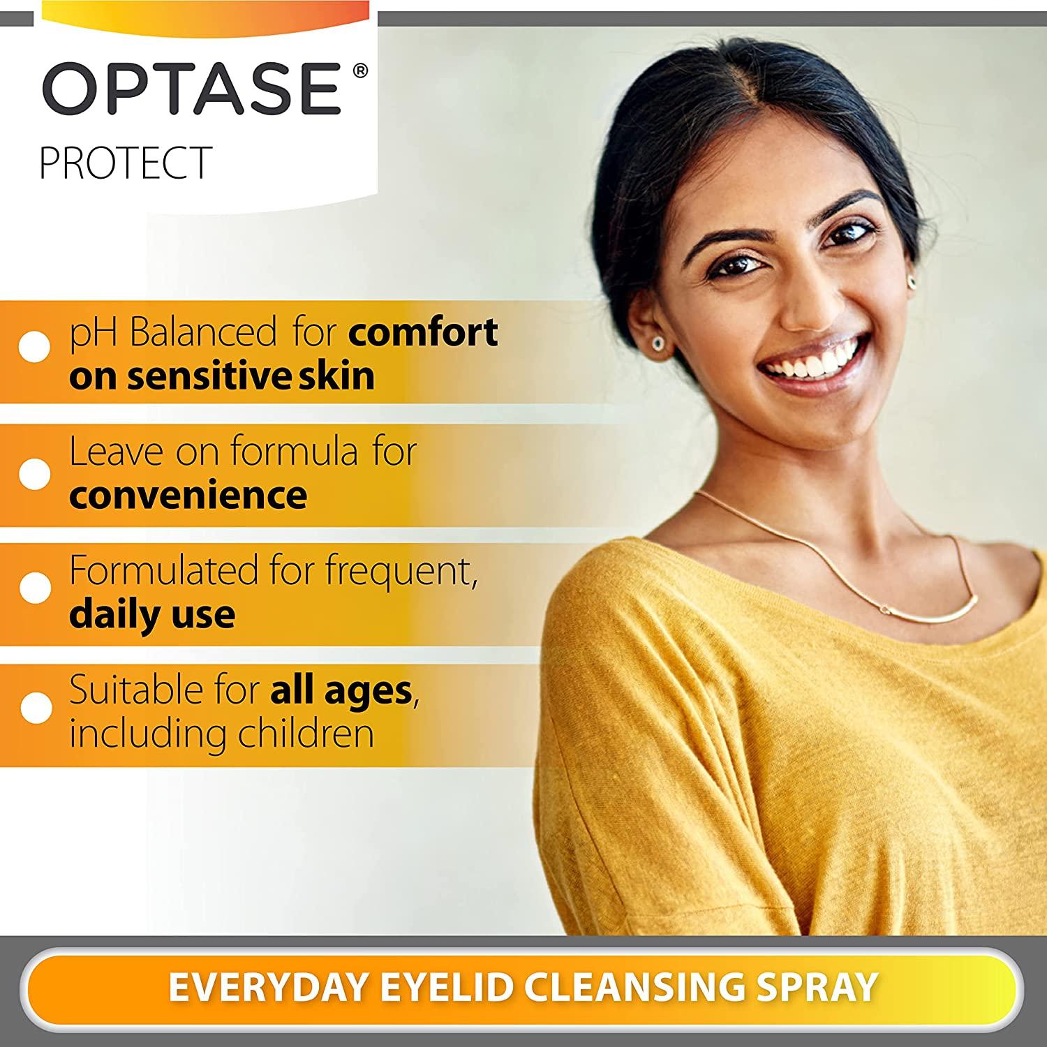 OPTASE Protect Eyelid Cleansing Spray Hypochlorous Acid Spray for