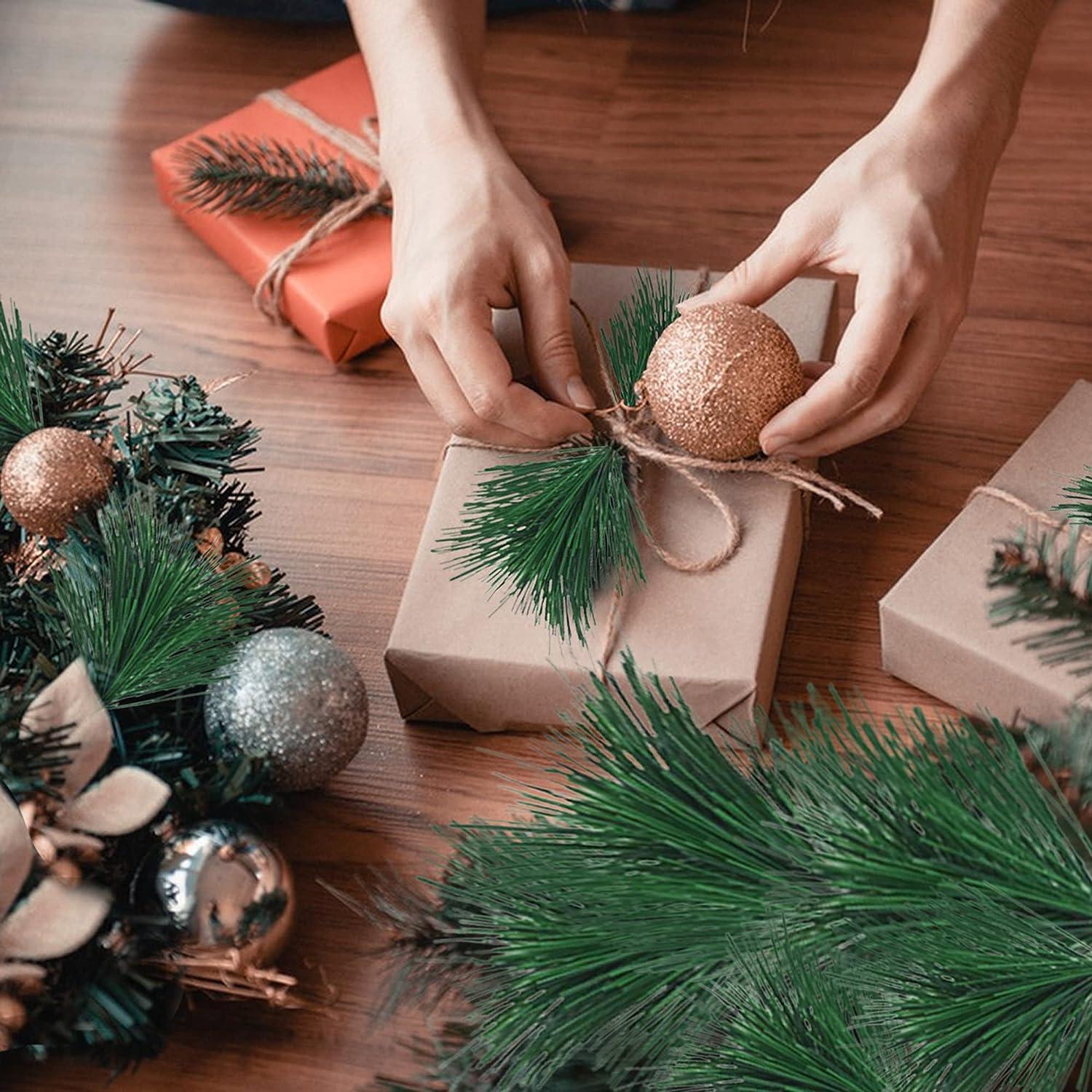 Wholesale Plastic Pine Tree Leaves Christmas Decoration Artificial
