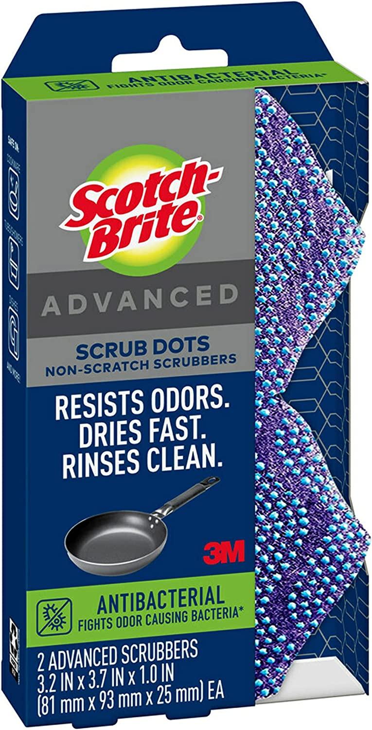 Scotch-Brite Stay Fresh Non-Scratch Scrubbers, 2 Scrubbing Sponges 