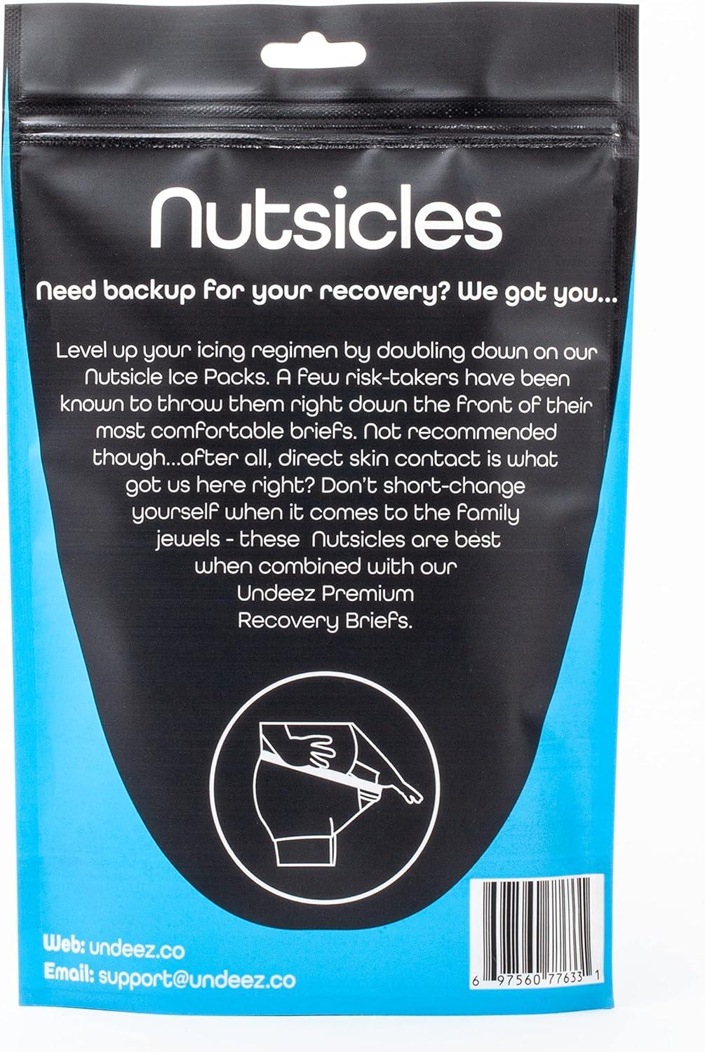 Vasectomy (2) Ice Pack Underwear Inserts - Nutsicle Custom Fit Vasectomy  Ice Packs for Pain Relief During Vasectomy Recovery - Vasectomy Gift for Men