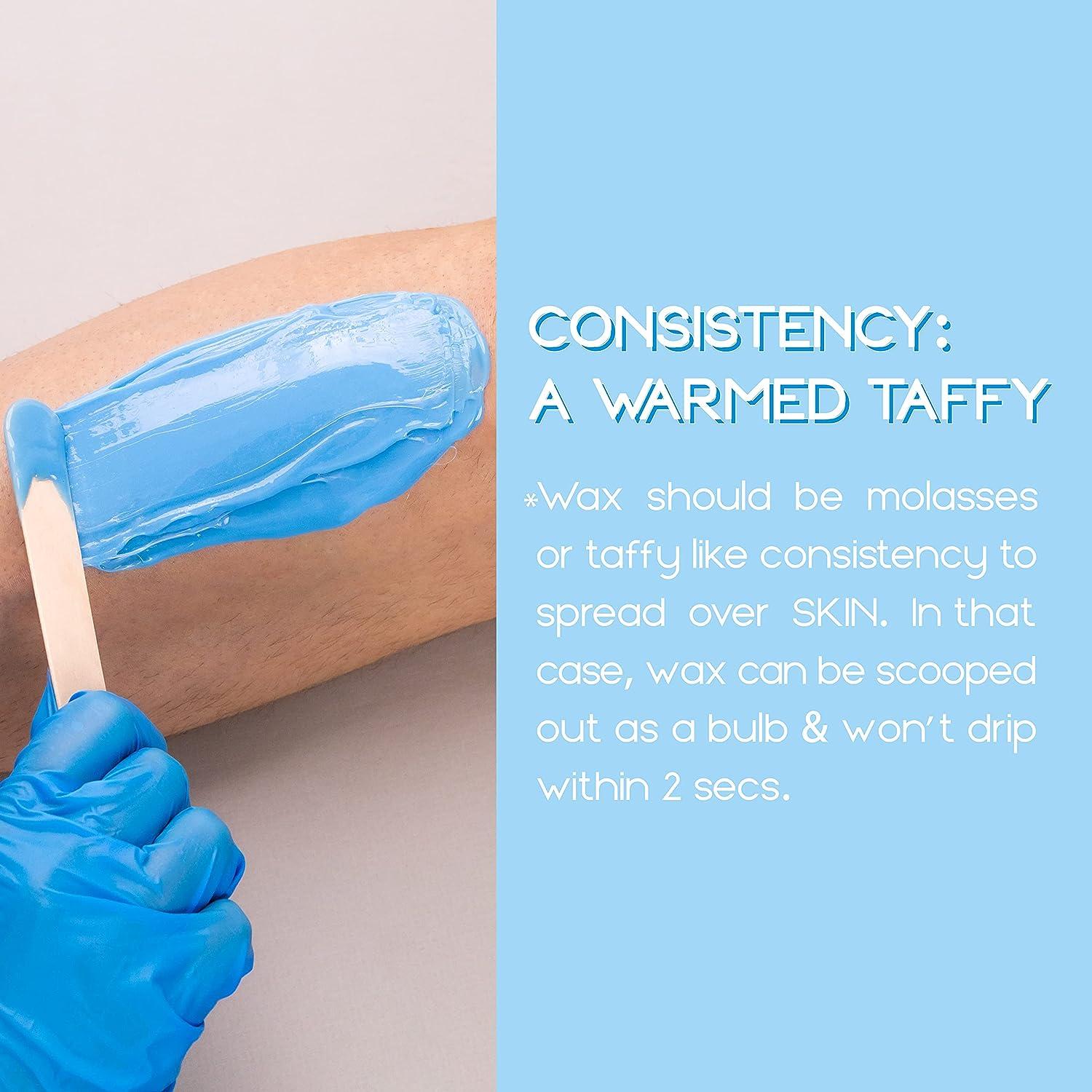 Hard Wax Beads GLAM REBELS 1lb Chamomile Blue Wax Beans for Sensitive