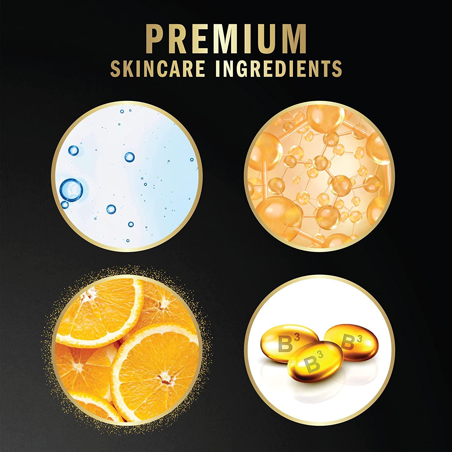 Olay Vitamin C Body Wash Cleansing & Brightening, 17.9 Fl Oz (Pack of 4)