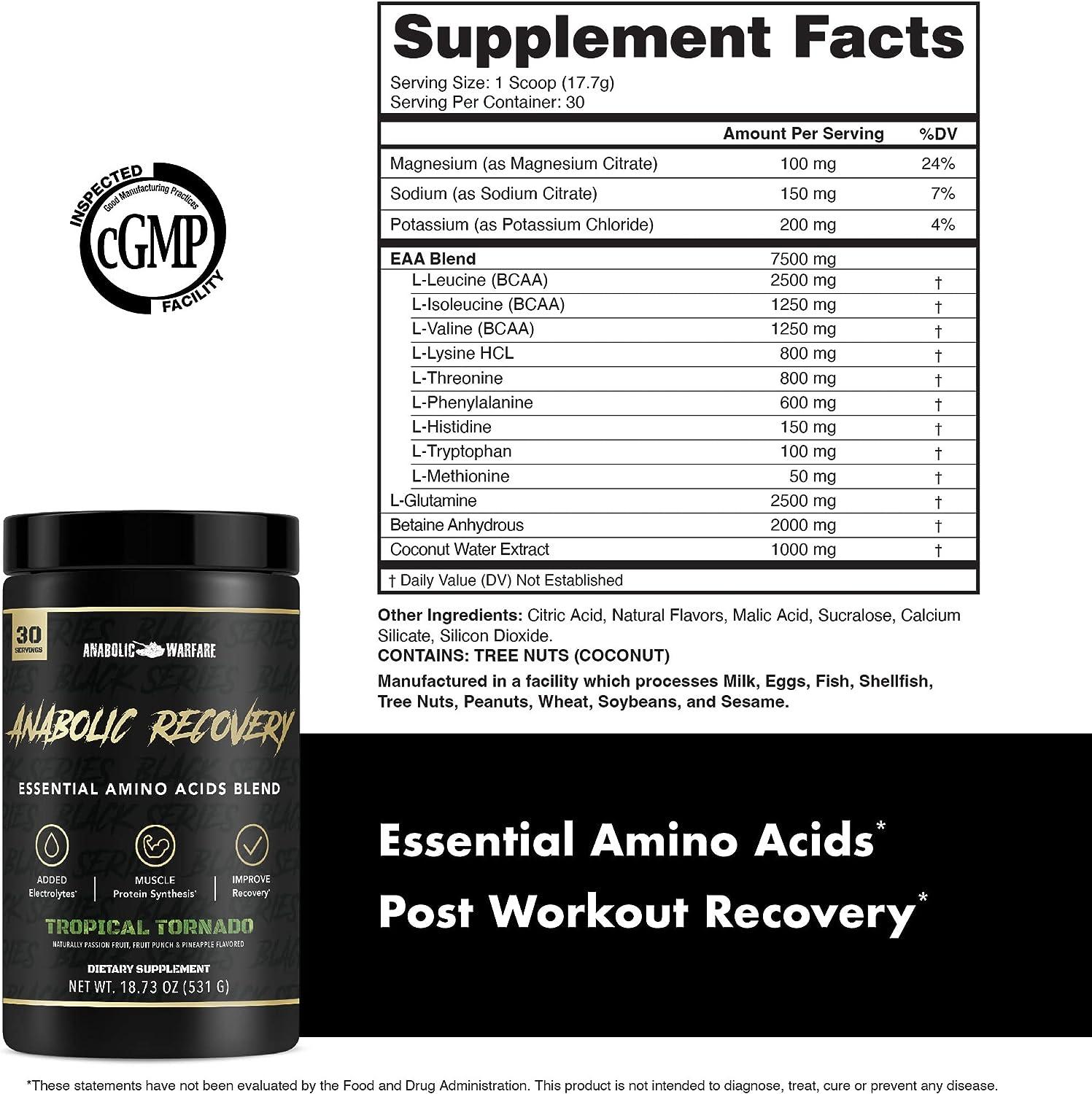 Anabolic Recovery, Essential Amino Acids, Post Workout Recovery, Premium Hydration, Build Muscle