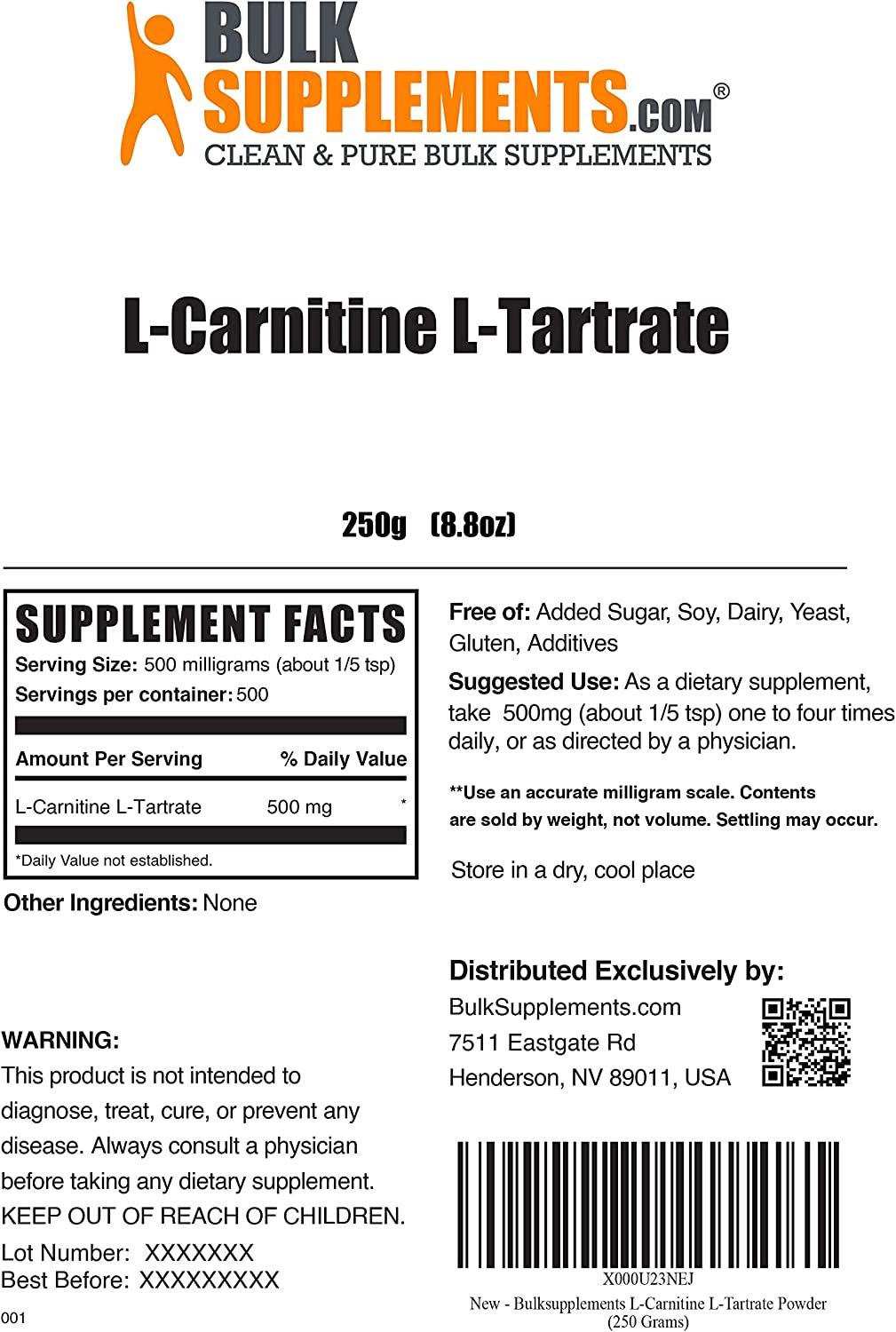 LCarnitine LTartrate Powder Amino Acids