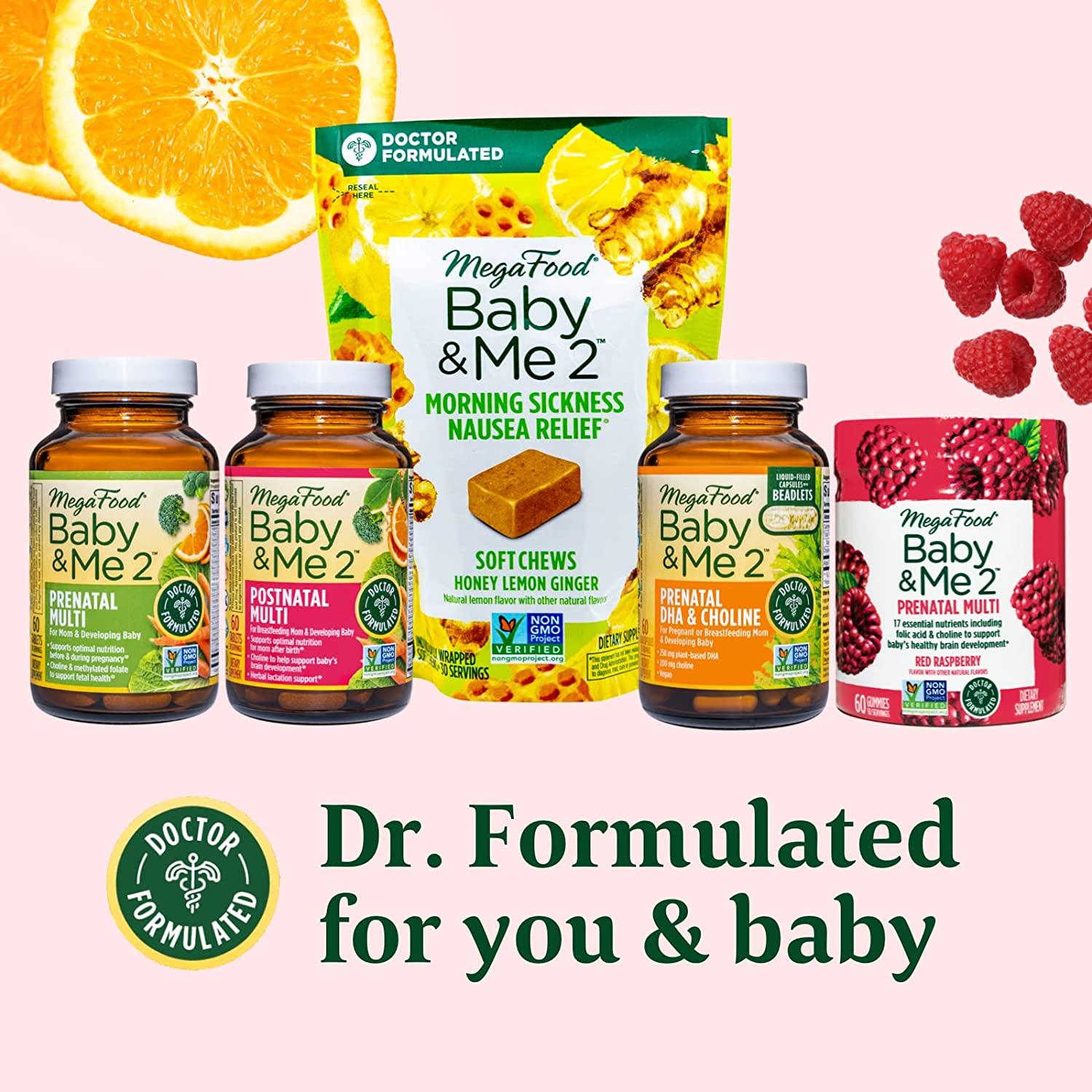 MegaFood Baby & Me 2 Prenatal Multi Minis Prenatal Vitamins for Women
