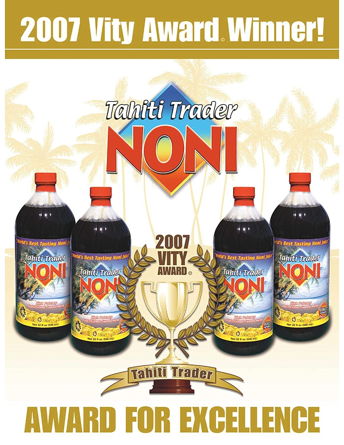 Tahiti Trader Original High Potency Noni Juice with Blueberry & Raspberry Organic Antioxidant