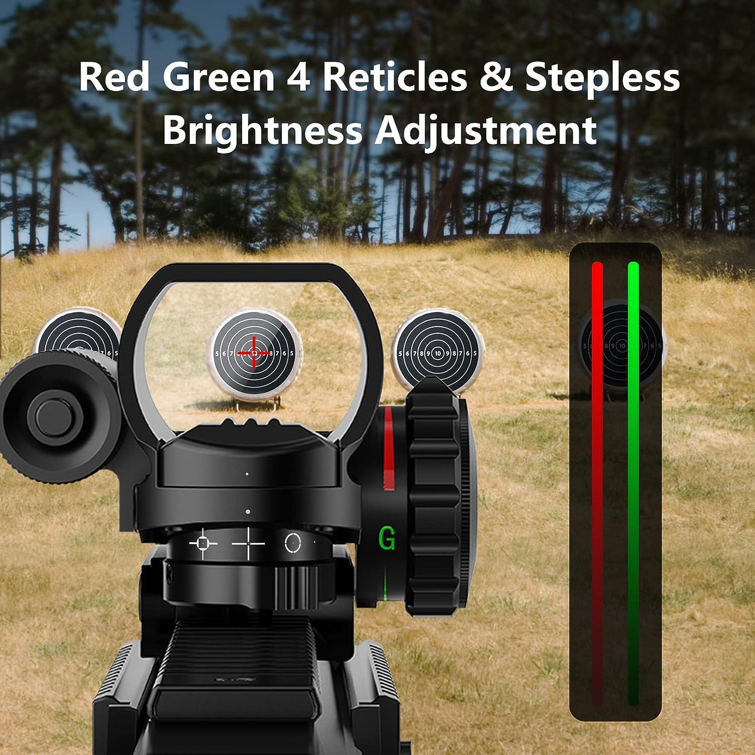 Pellet Gun CVLIFE Reflex Sight With Laser - Red/Green 4 Reticle