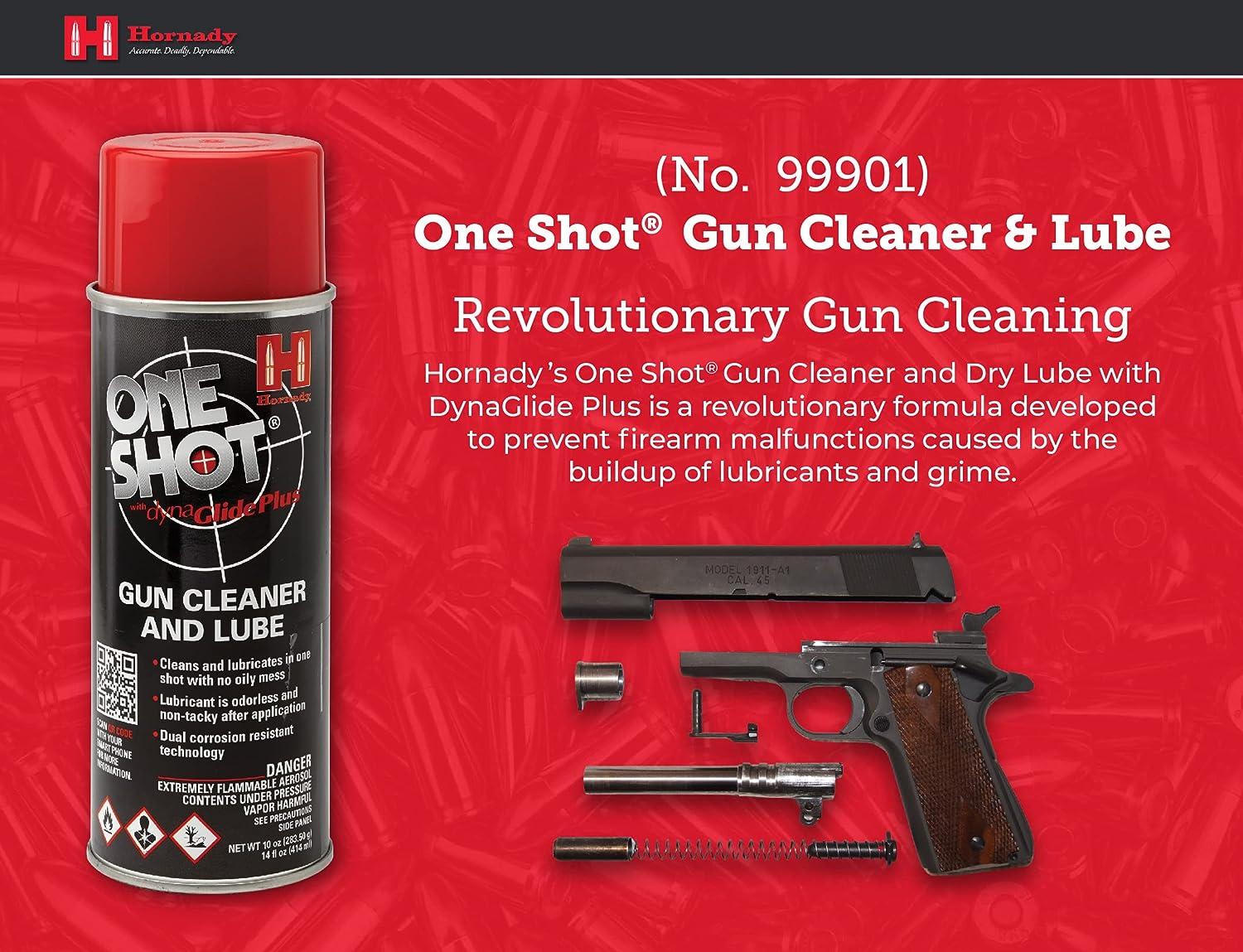 Hornady One Shot Gun Cleaner and Case Lube, 10 oz Aerosol Dry Lube