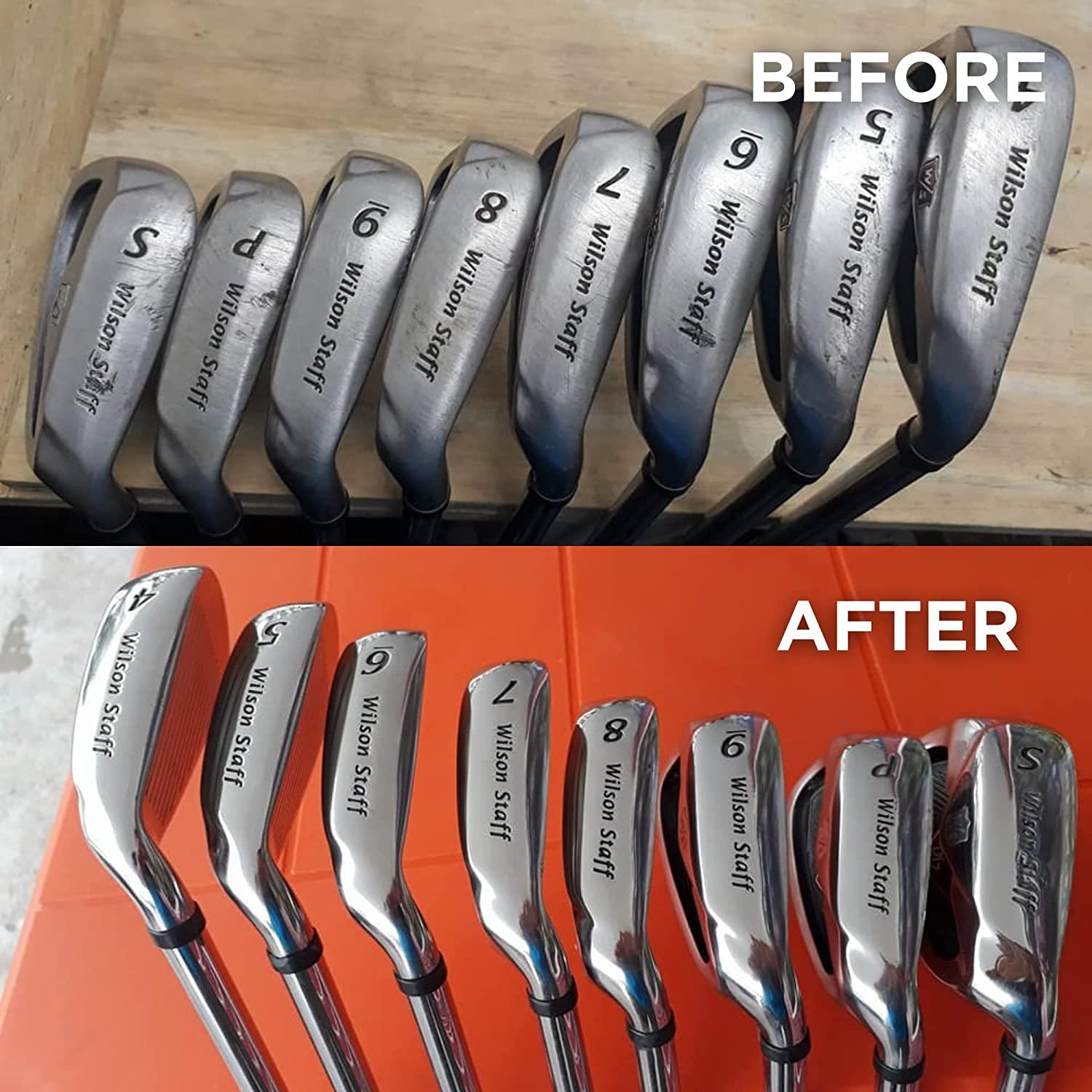 Club Doctor - Iron Polishing Solution - Golf Club Polish - Buff, Shine,  Restore - Remove Scratches, Scuffs, and Rust - Improve Confidence - Golf  Bag Essential - 8 oz