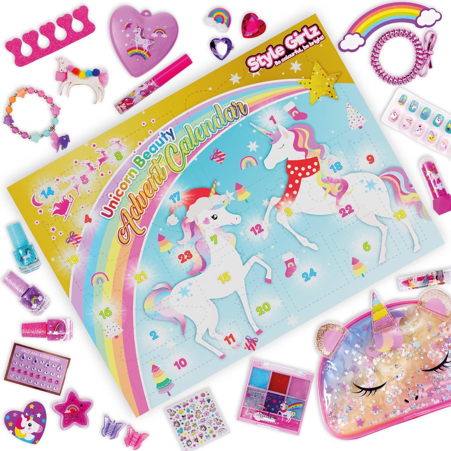 Style Girlz Advent Calendar 2023 Unicorn Makeup, Jewelry, Hair
