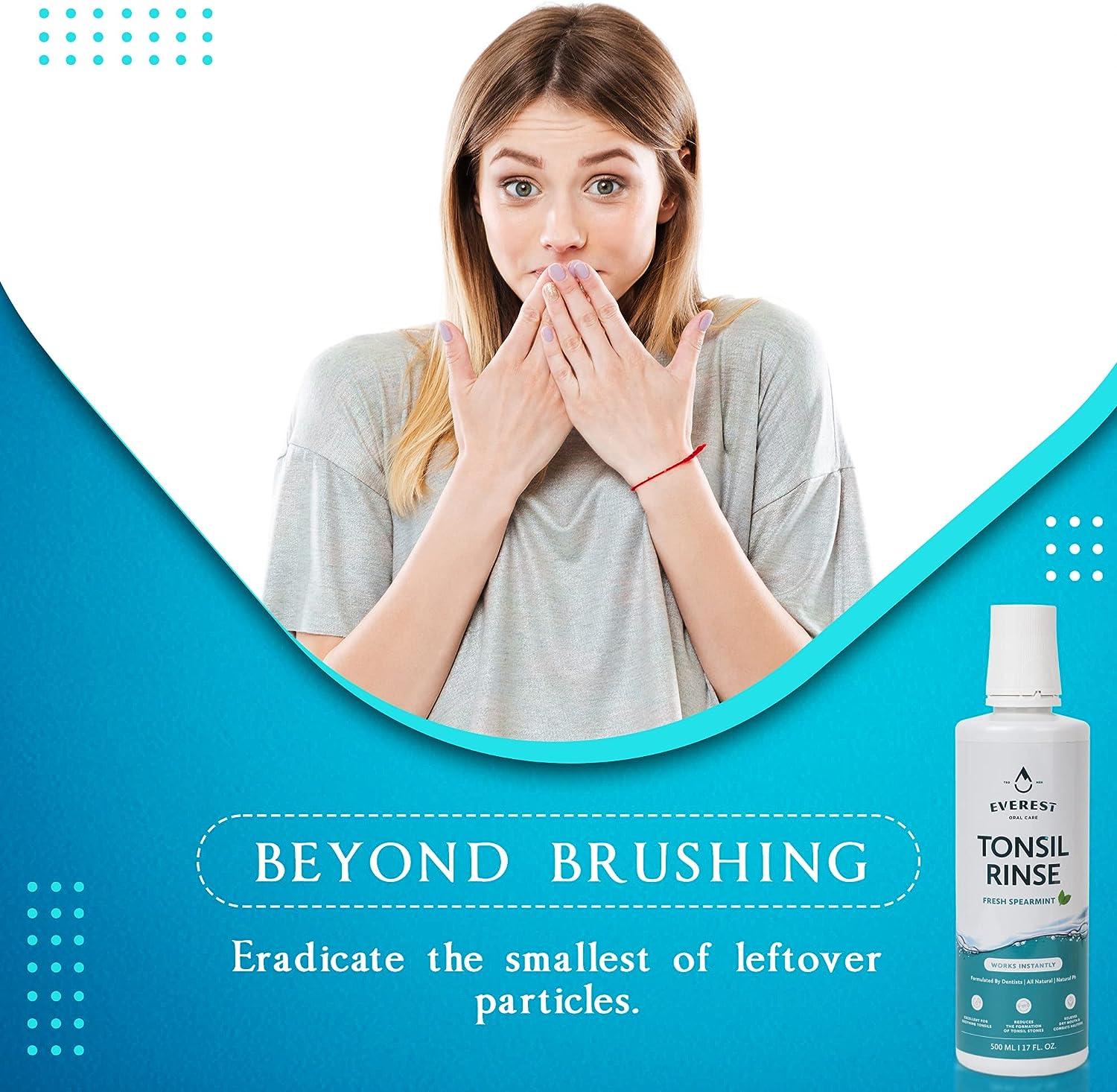 Everest Mouth Wash & Tonsil Stone Remover Natural Mouthwash & Oral