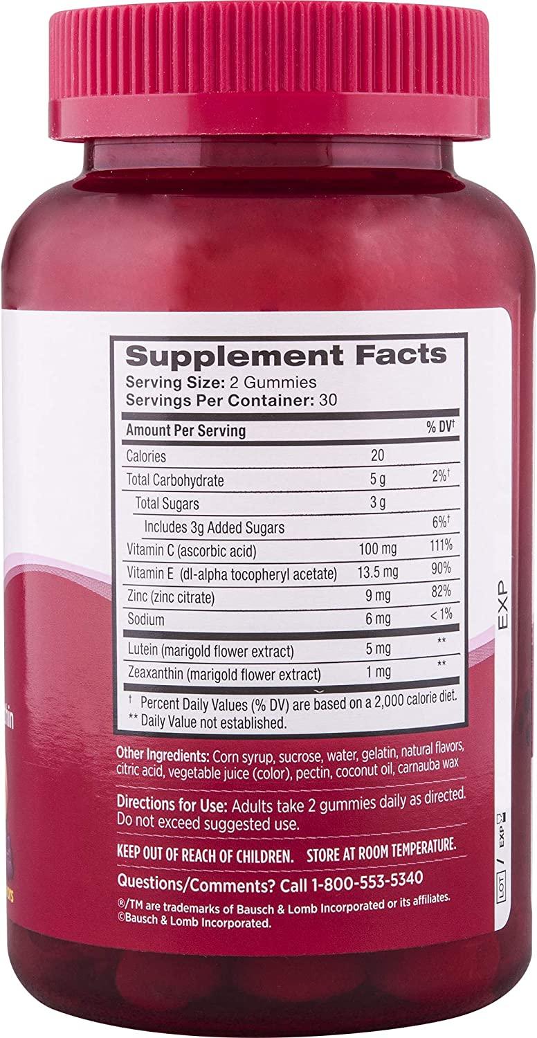 Ocuvite Eye Health Gummies Mixed Fruit 60 Adult Gummies