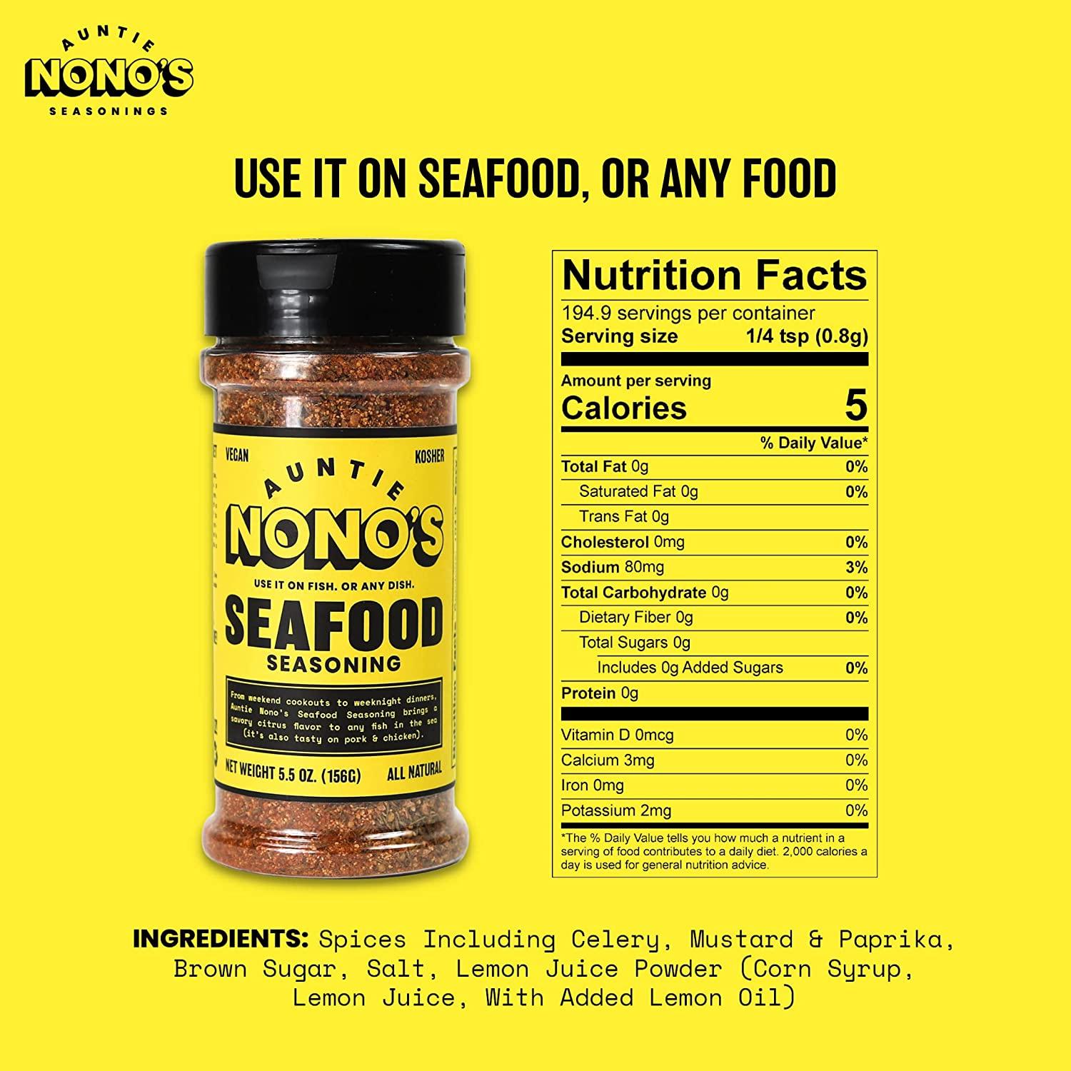 Auntie Nono's Savory Sampler Set Everything Seasoning Fish