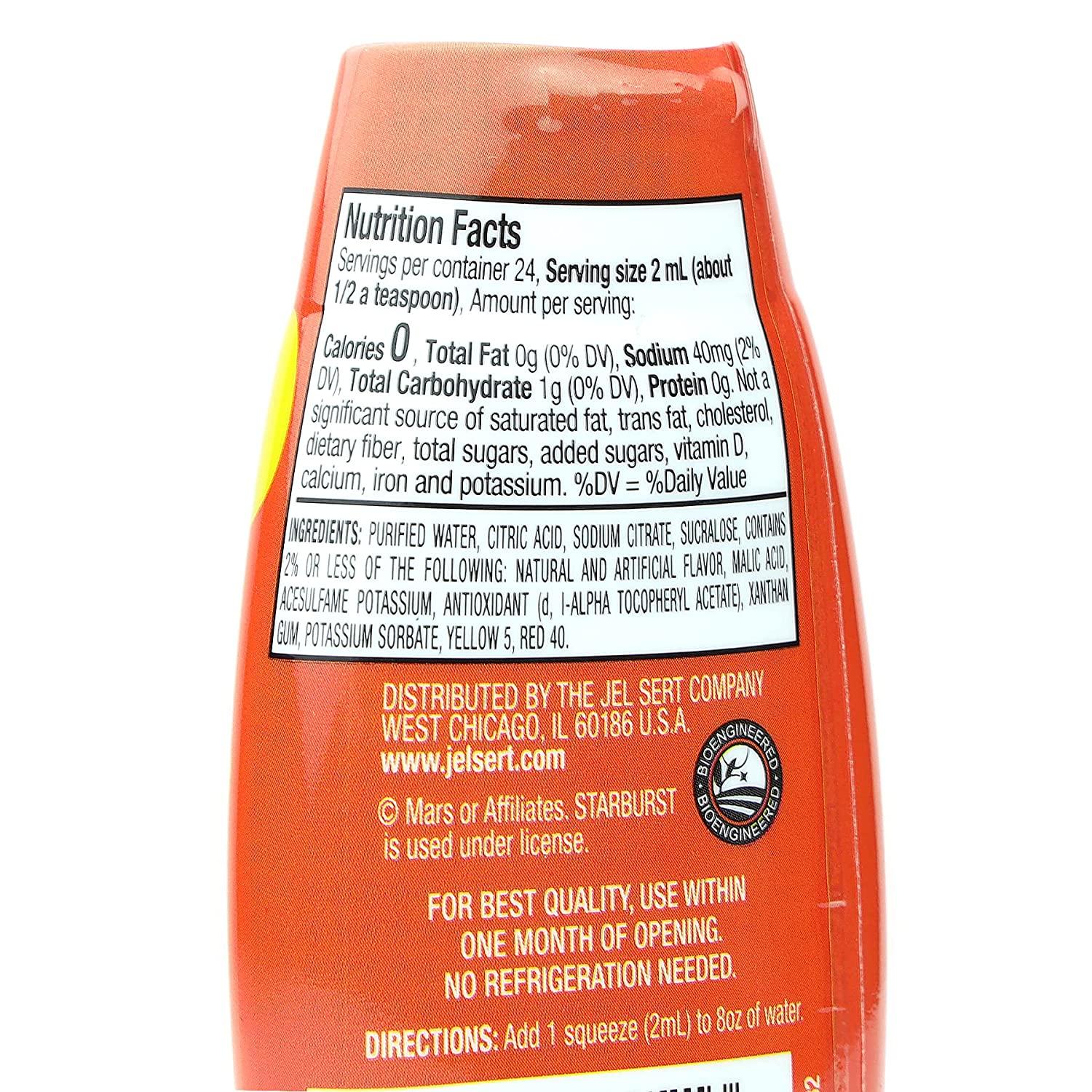 Starburst Liquid Water Enhancer Variety Pack of 3 1 Bottle Each