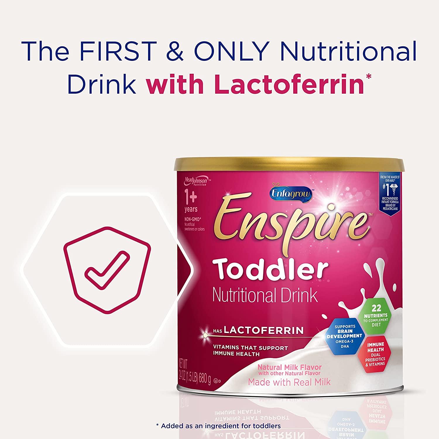 Enfagrow Enspire Toddler Nutritional Drink with Lactofrerrin, DHA, and