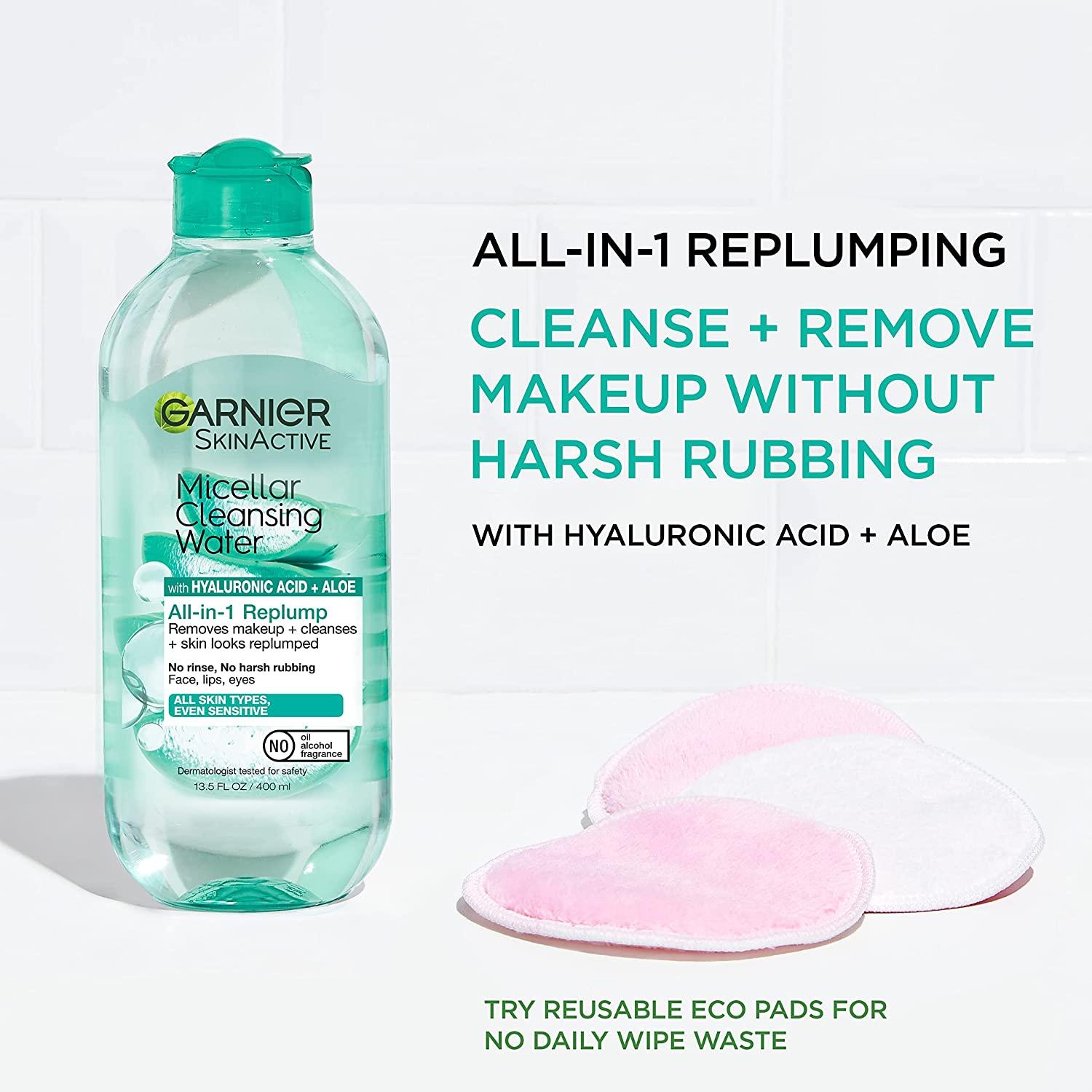 micellar cleansing water 新品未使用4本 Garnier Micellar Hyaluronic Aloe Cleansing Water 400ml