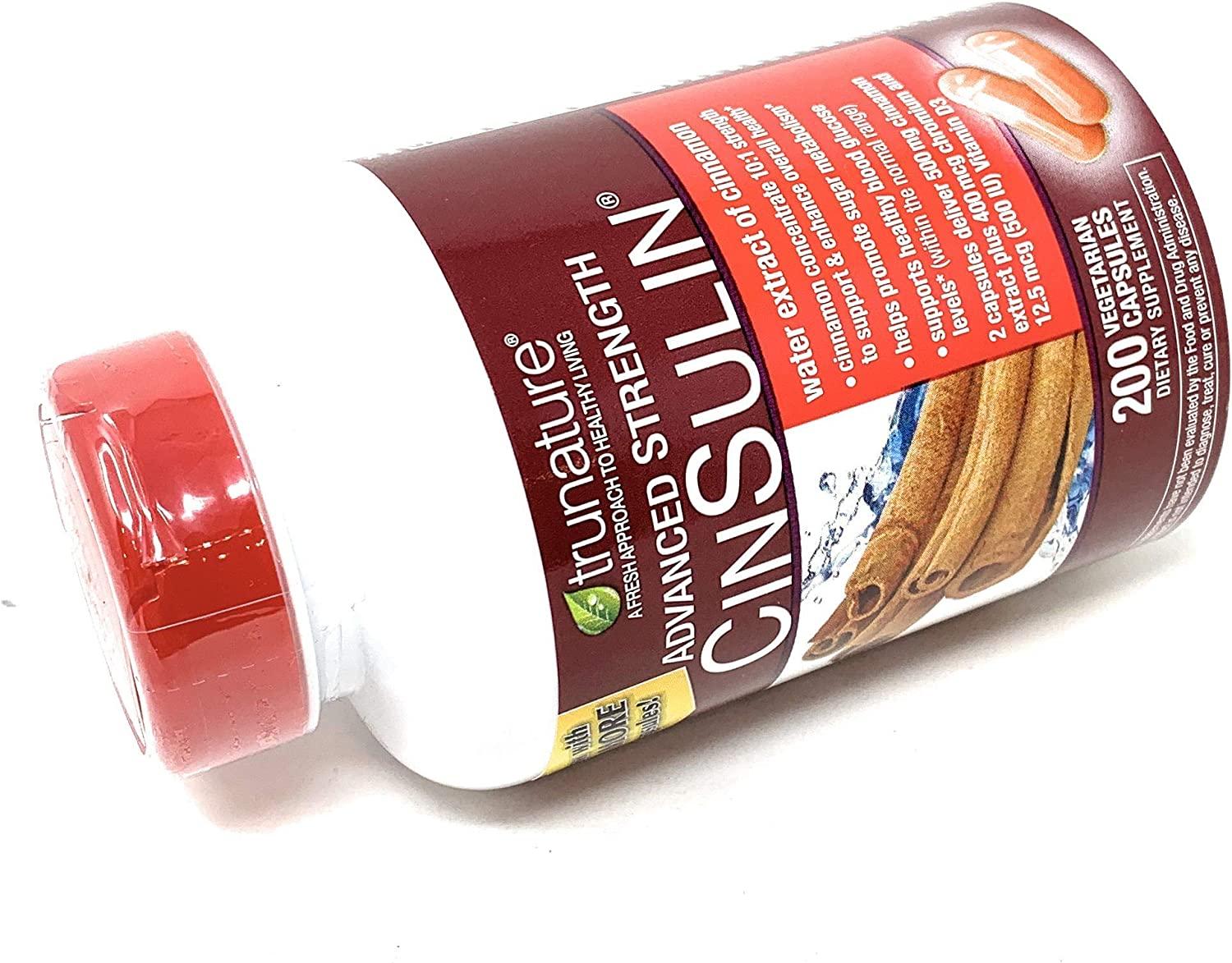 TruNature Advanced Strength Cinsulin Cinnamon Chromium Picolinate