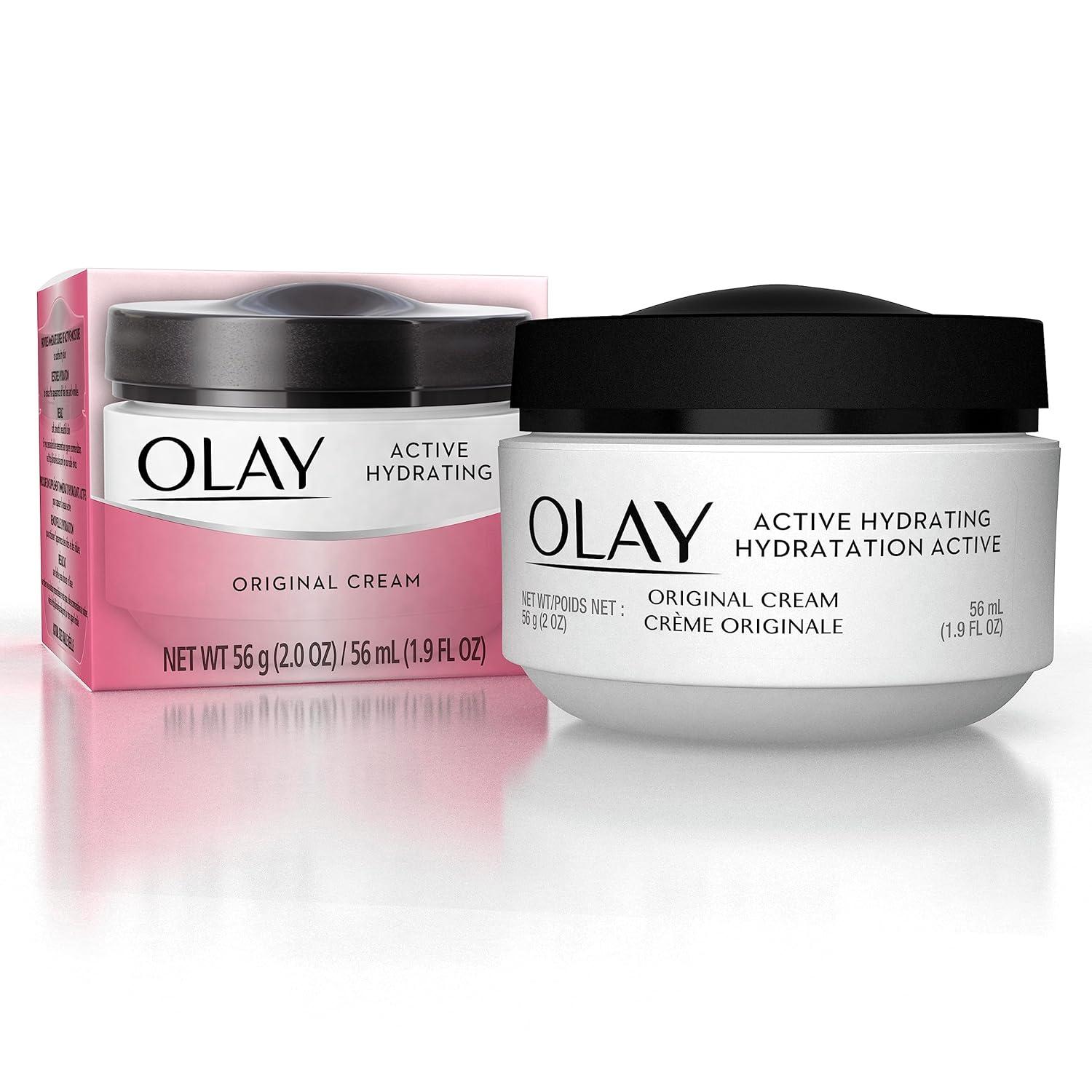 Olay Active Hydrating Cream Face Moisturizer 1.9 fl oz Packaging may Vary