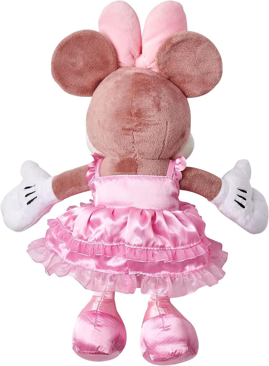 white christmas dresses Disney 11 Inch Bean Plush | Minnie Mouse in Pink Dress main image 1