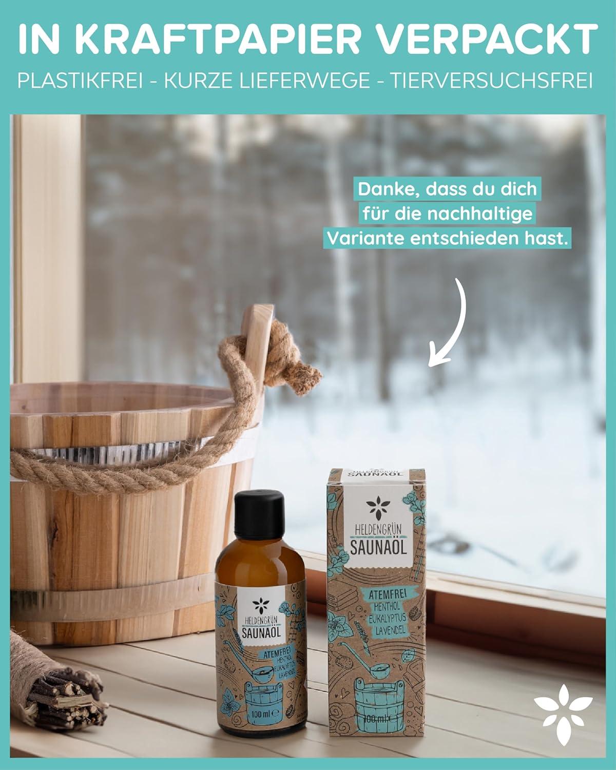 Hero Green Organic Sauna Infusion - 100ml x 2 Pack with Menthol ...