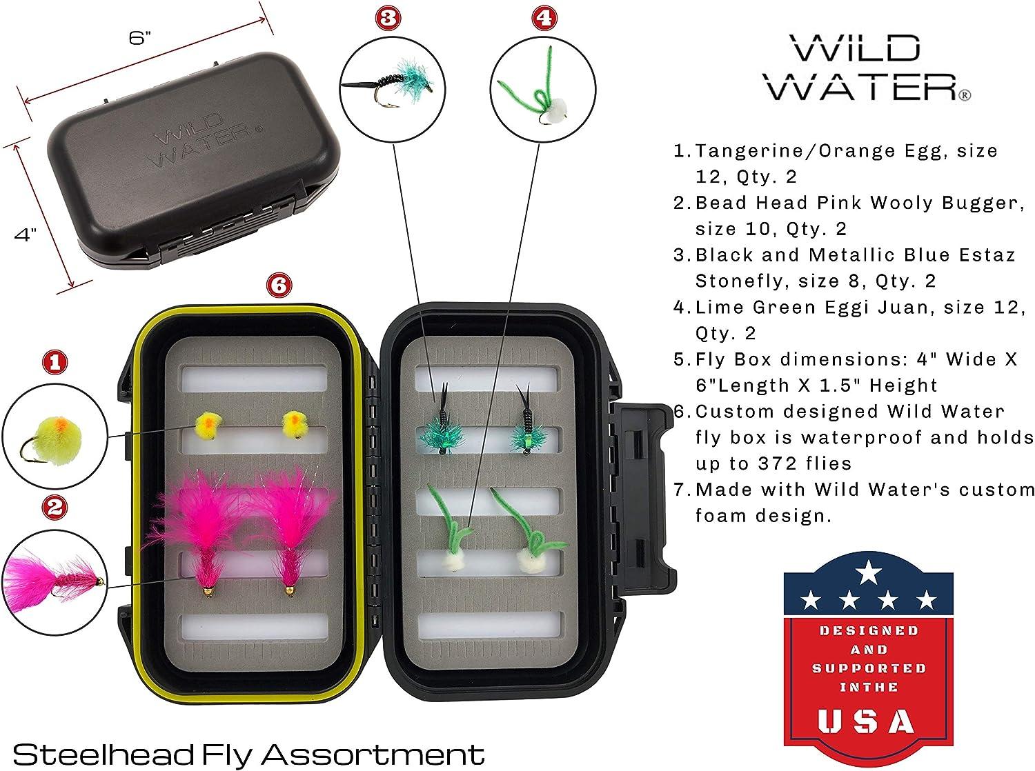 Wild Water Fly Fishing Complete 5 Weight 7 Piece Pack Rod and Reel Starter Package