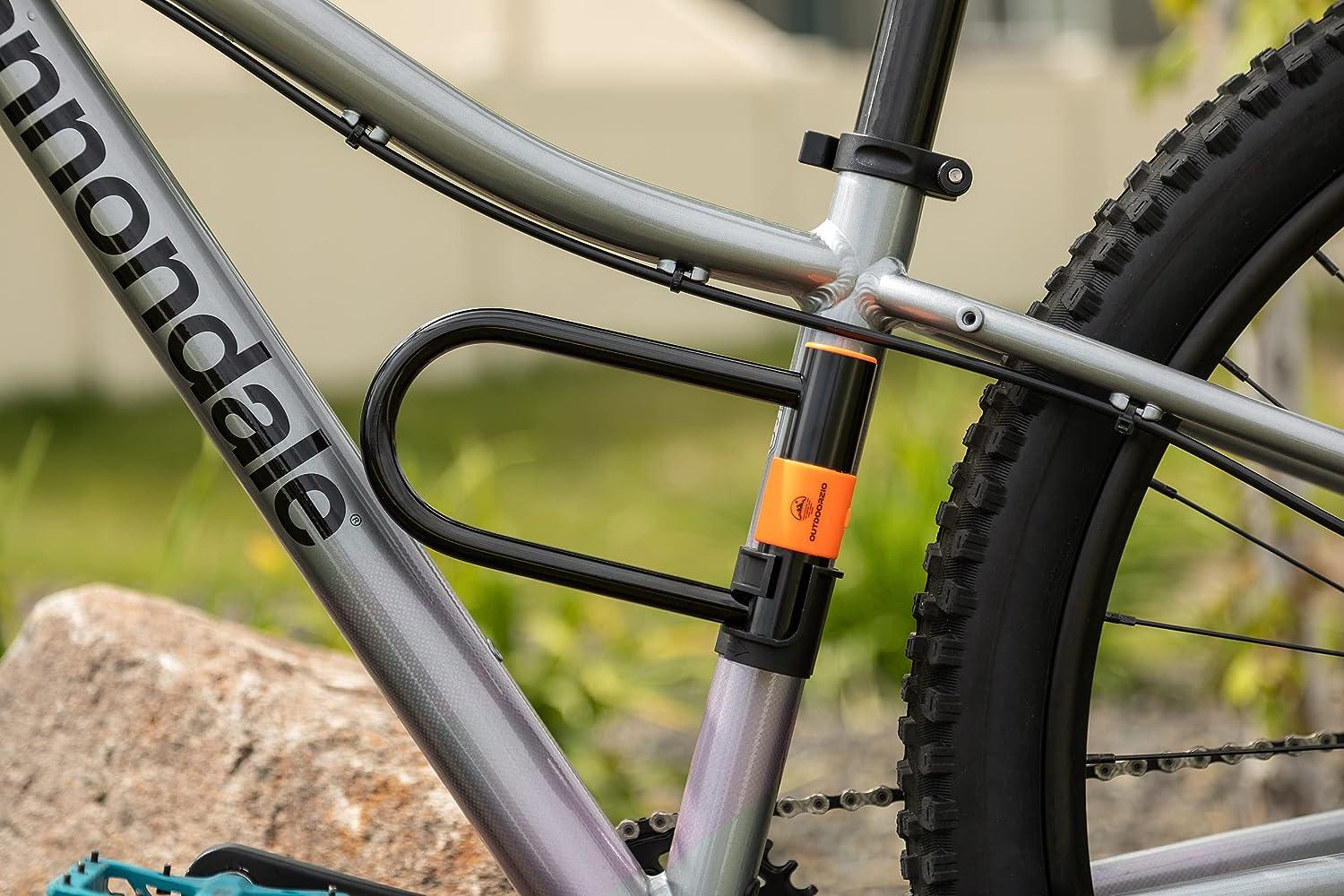 Heavy Duty Bike U Lock with Cable Anti Theft Bicycle Lock Holder