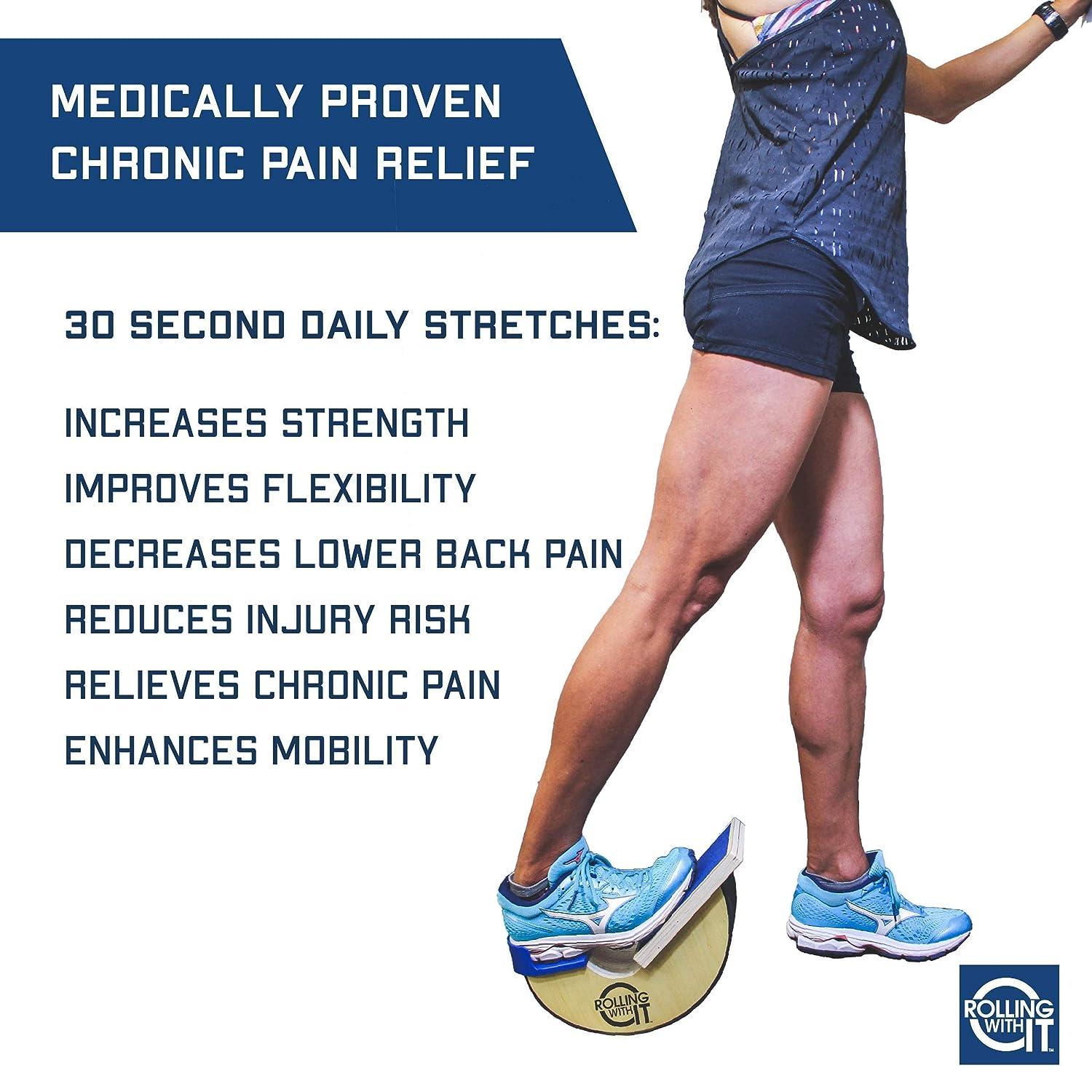 Rolling With It Premium Calf Stretcher and Foot Rocker for Plantar