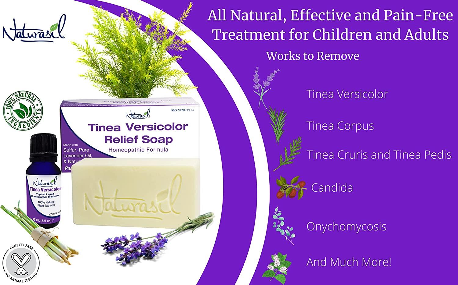 Naturasil AllNatural Treatment Tinea Versicolor 10 Sulfur Soap Also