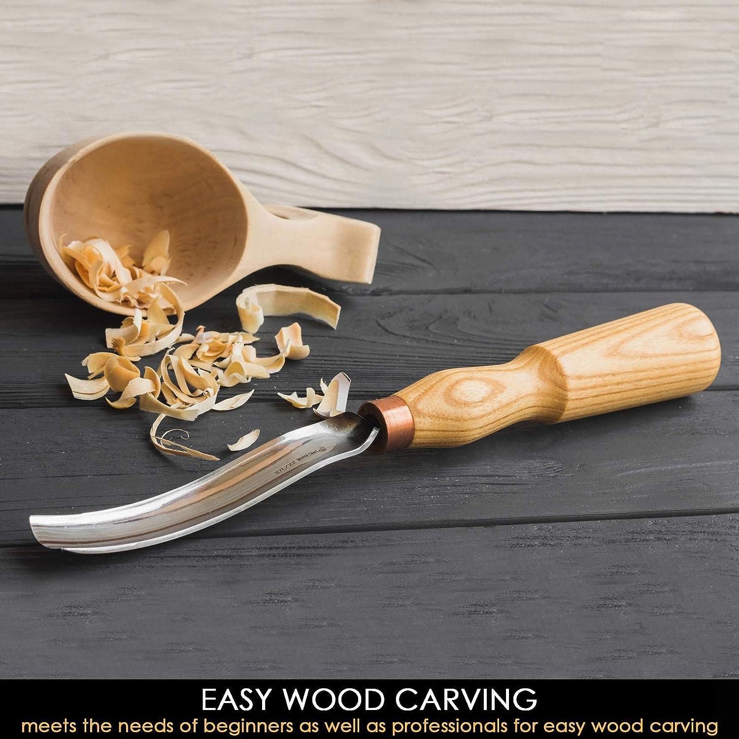 Spoon carving set 5 pcs. Forged chisel. Spoon carving tools. Wood