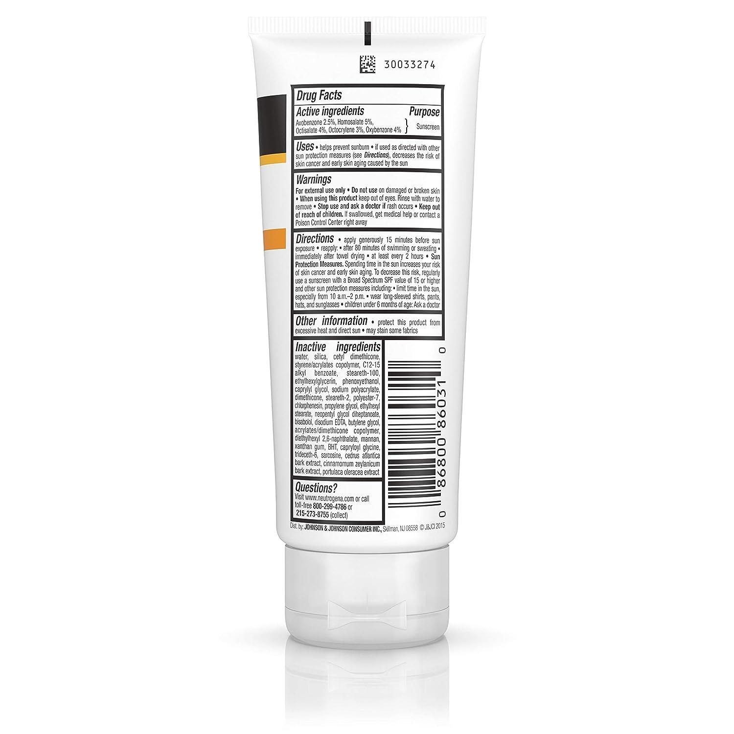 Neutrogena Clear Face BreakOut Free Sunscreen SPF 30 3 oz