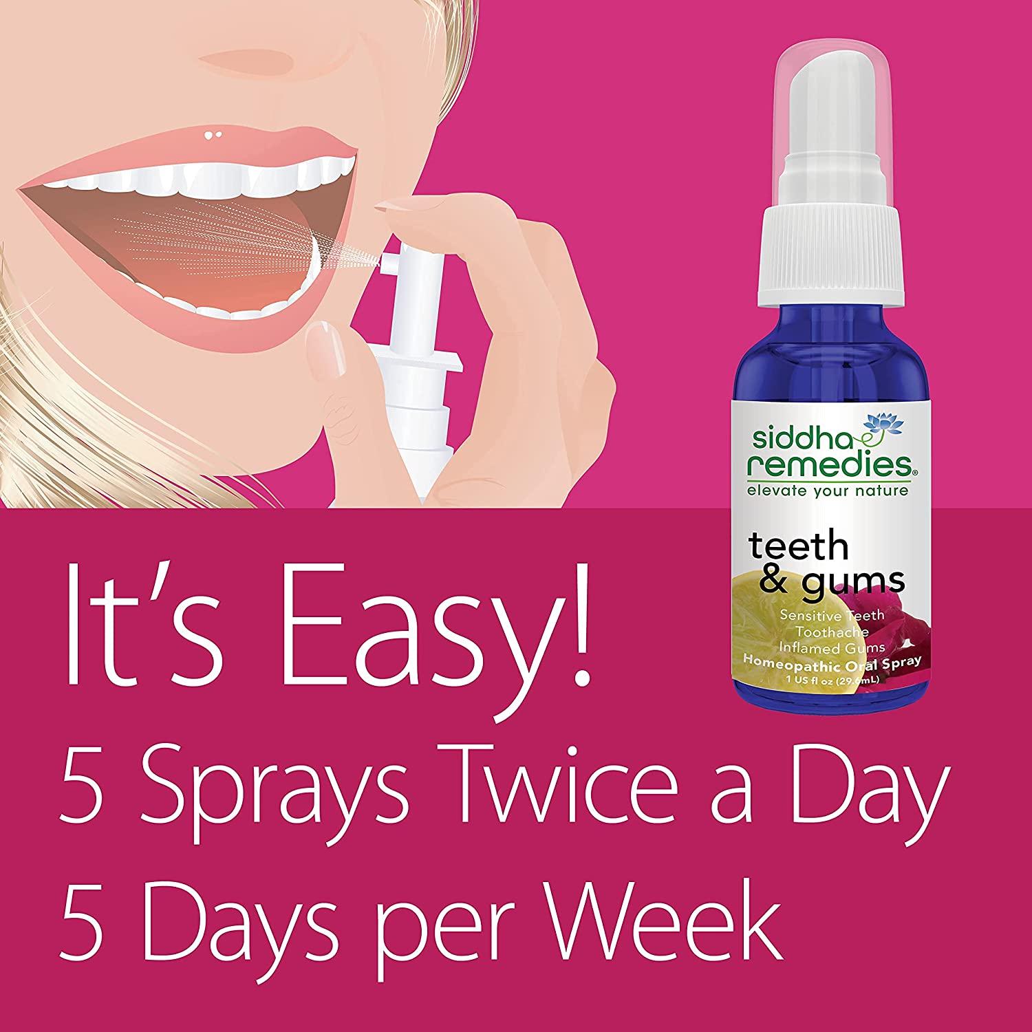 Siddha Remedies Teeth & Gums Spray for Gums & Toothache Relief