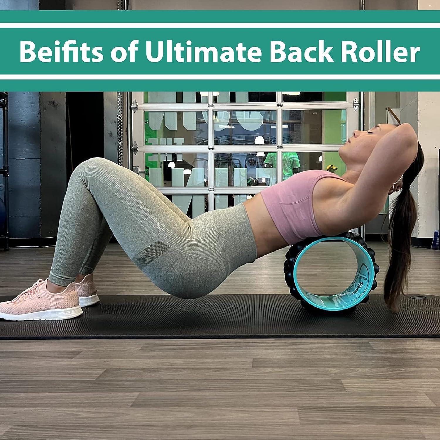 ENERGY FLOW Back Roller, Back Stretcher & Spine Cracker For Back PainDeep  Tissue MassageYoga Back Roller Yoga Wheel For Back Pain Relief Stretching  Strong & Improving Flexibility Of Your Back