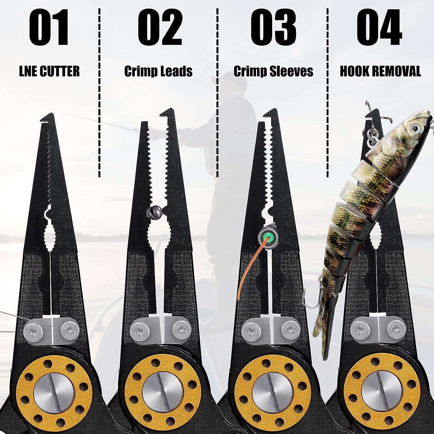 Vufprye Fishing Pliers, Upgraded Fish Lip Grippers,Aluminum