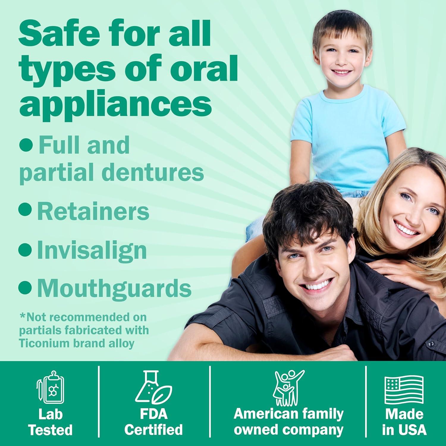 Protech Denture Cleaner (180 Days) Denture Cleanser for Retainers