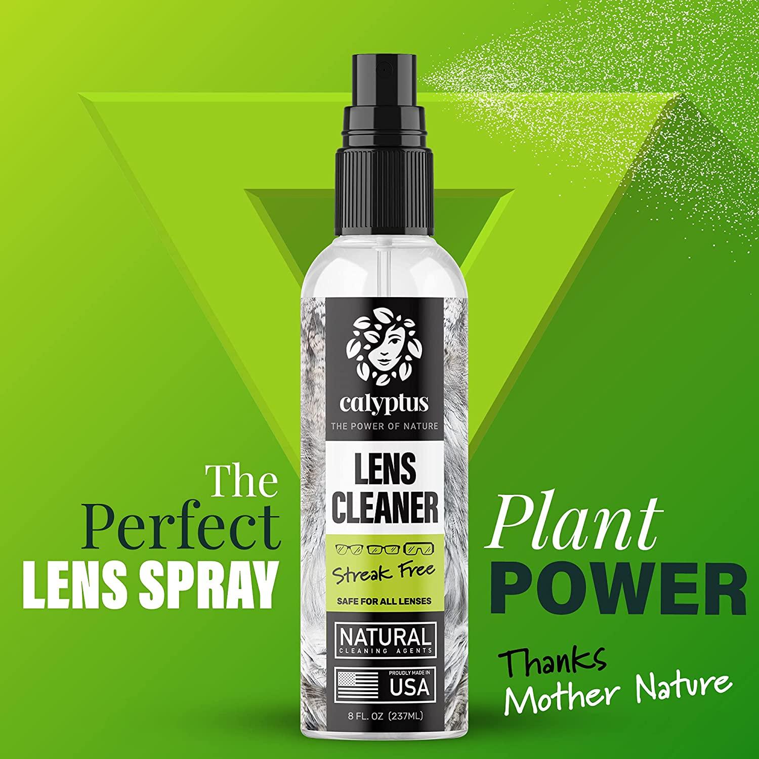 Calyptus Lens Cleaner Spray Kit 8 Ounces + 6 Microfiber Cloths