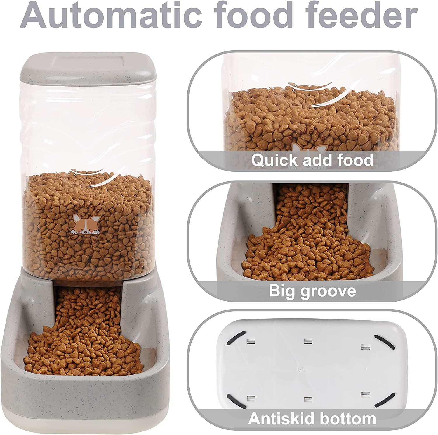 Pets Automatic Feeder set Pets gravity food feeder and water