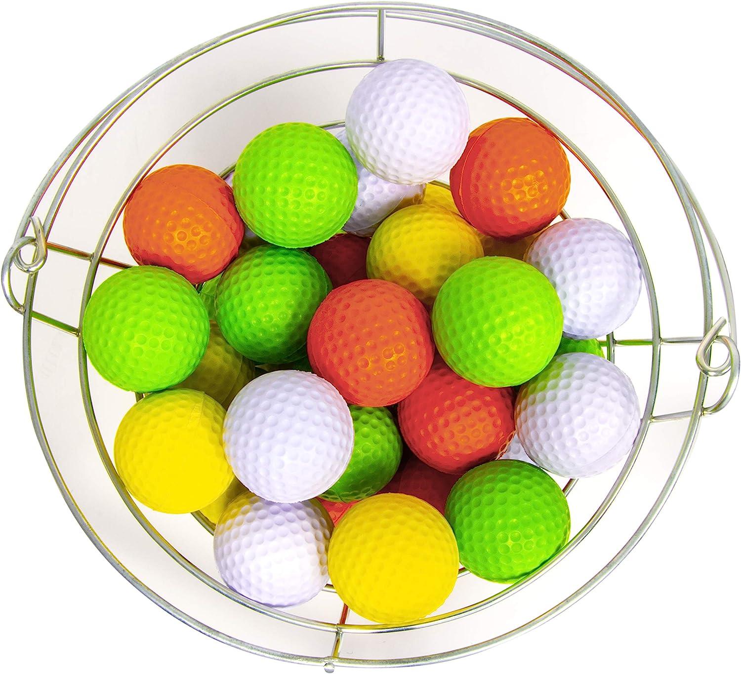 Jef World of Golf Foam Practice Balls - 42 Multi-Colored Balls